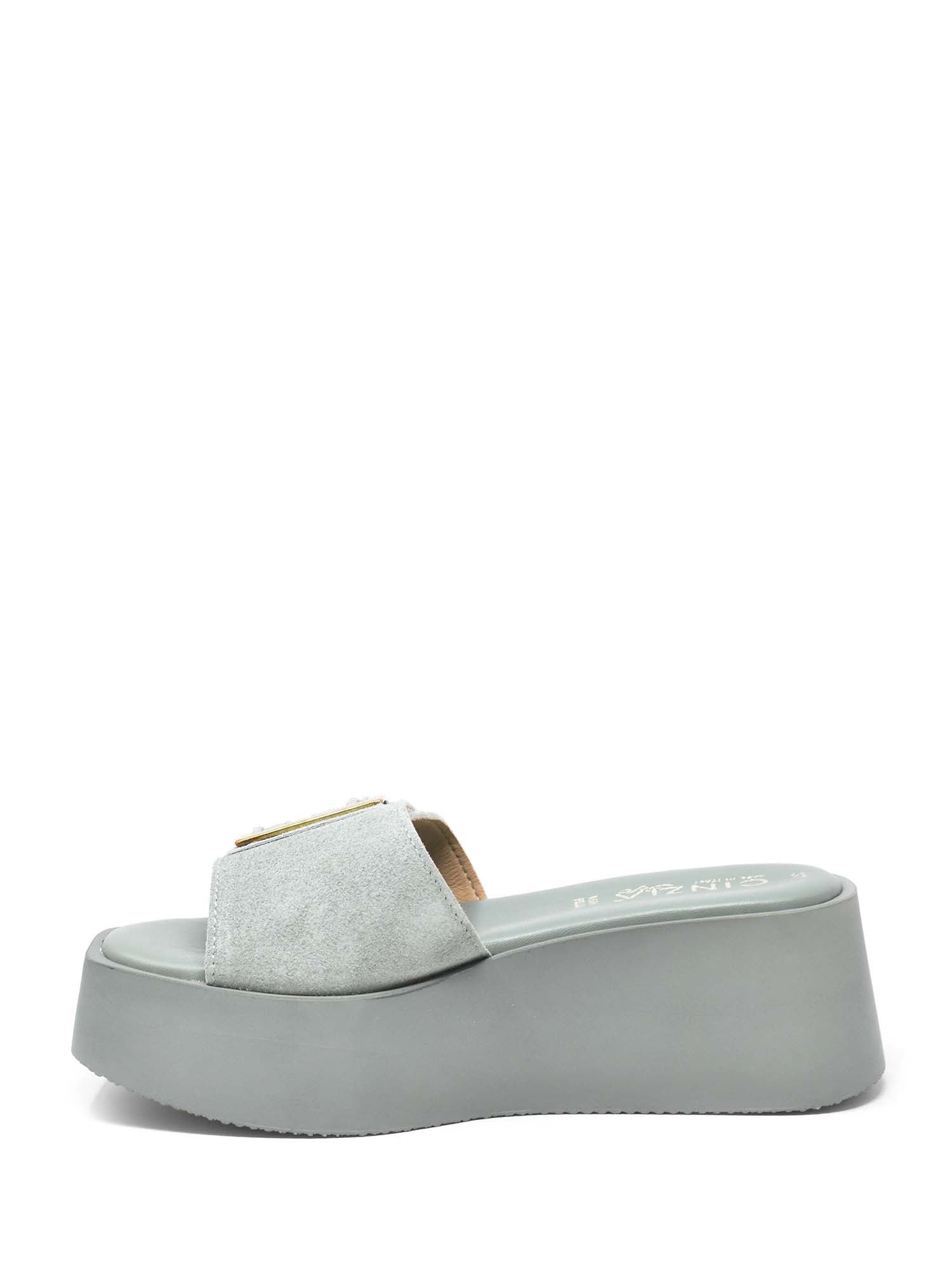 Sandali zeppa Verde Cinzia Soft