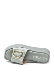 Sandali zeppa Verde Cinzia Soft