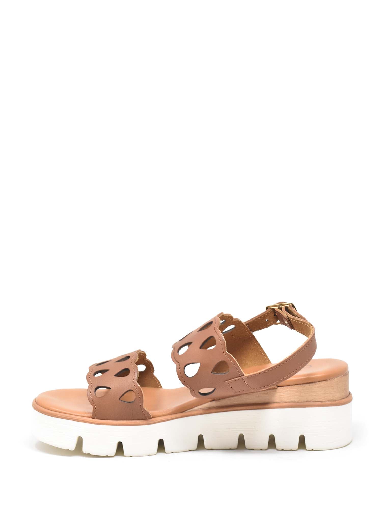 Sandali zeppa Marrone Cinzia Soft