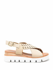 Sandali zeppa Beige Cinzia Soft