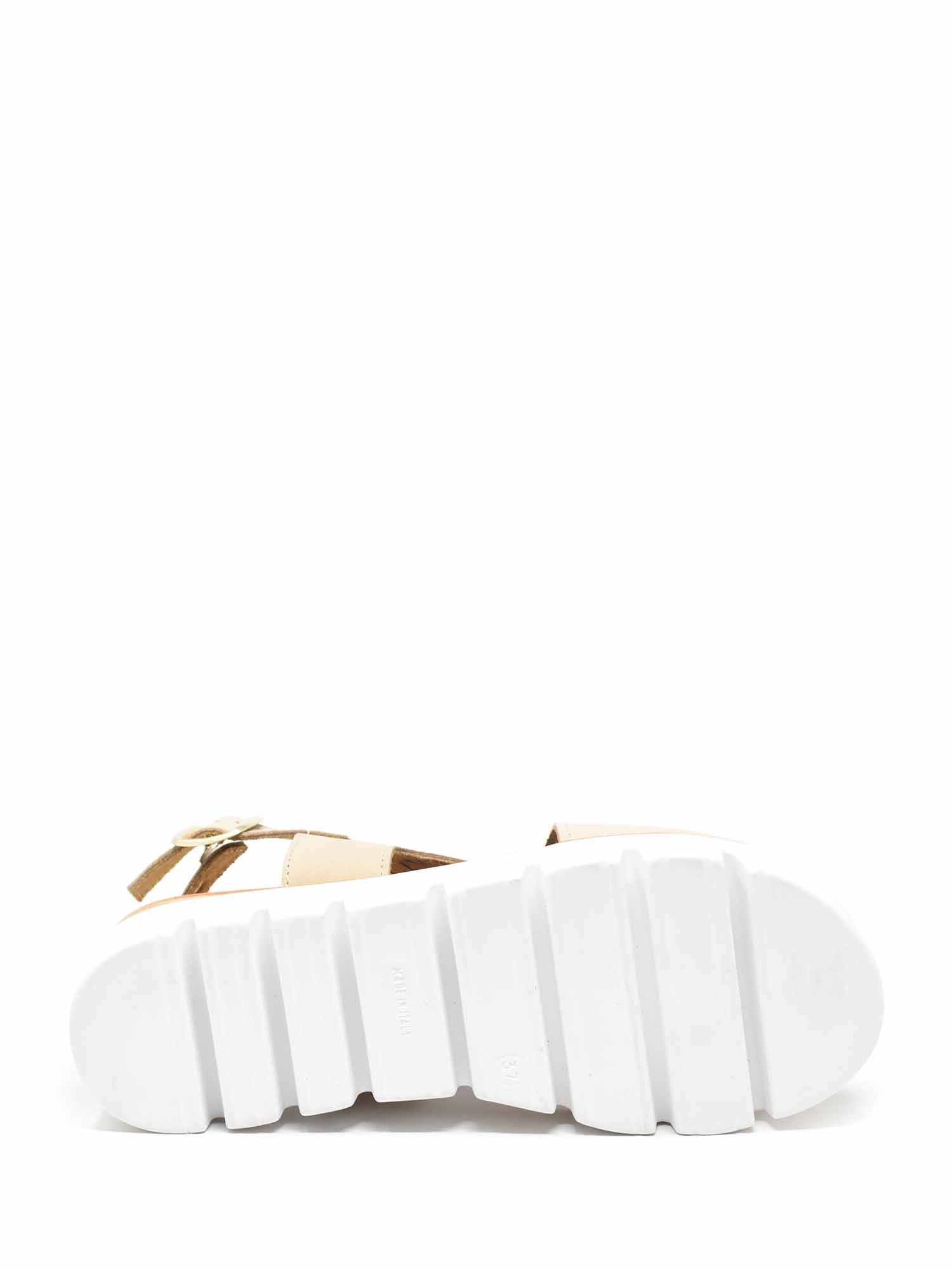 Sandali zeppa Beige Cinzia Soft