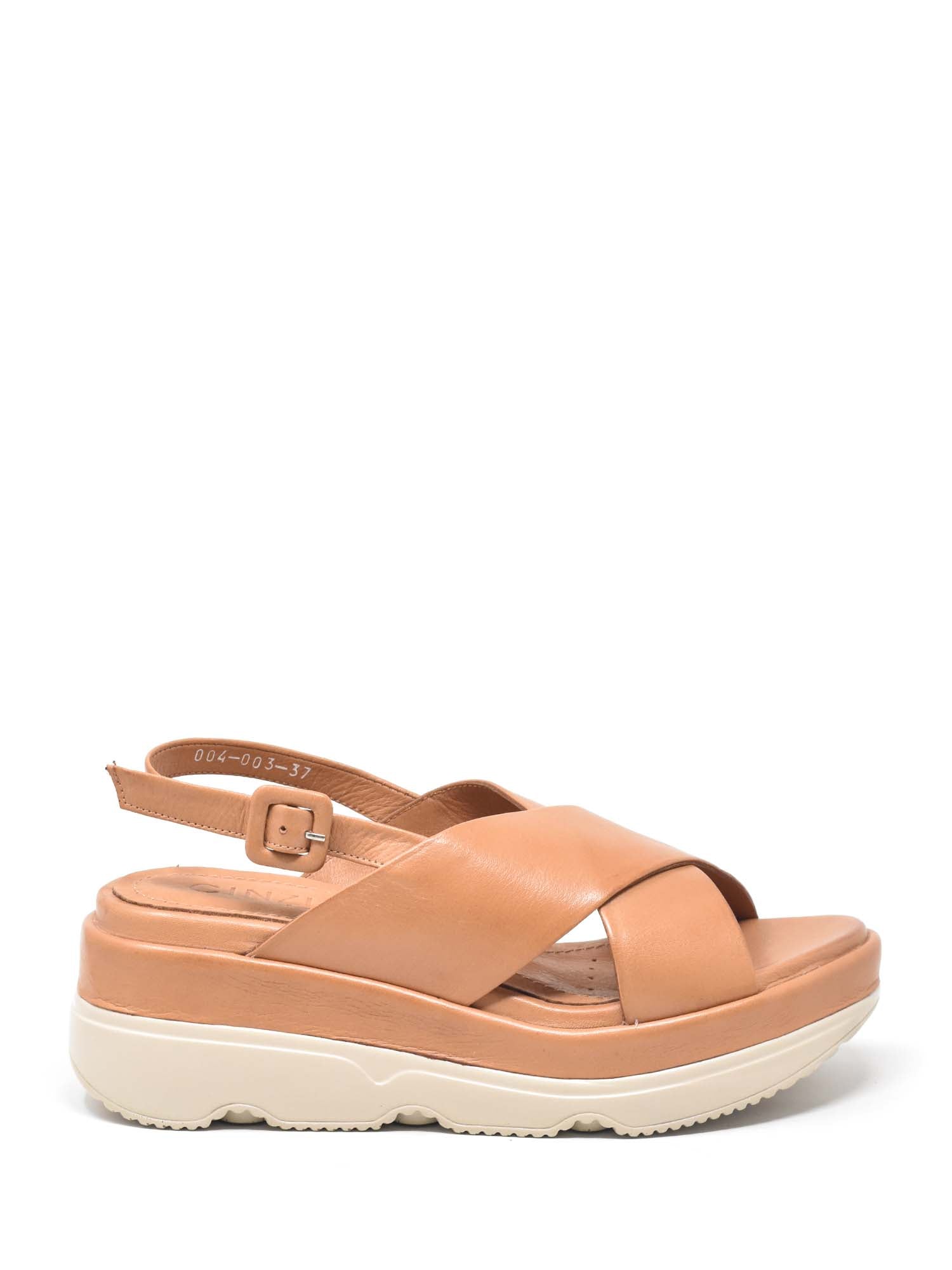 Sandali zeppa Marrone Cinzia Soft