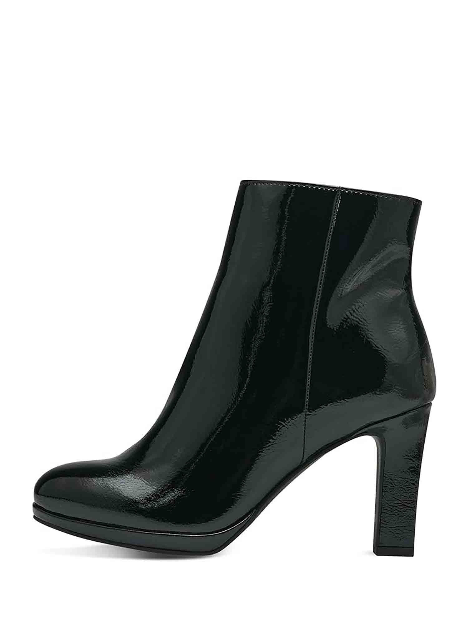 Stivaletti Nero Lucido Marco Tozzi