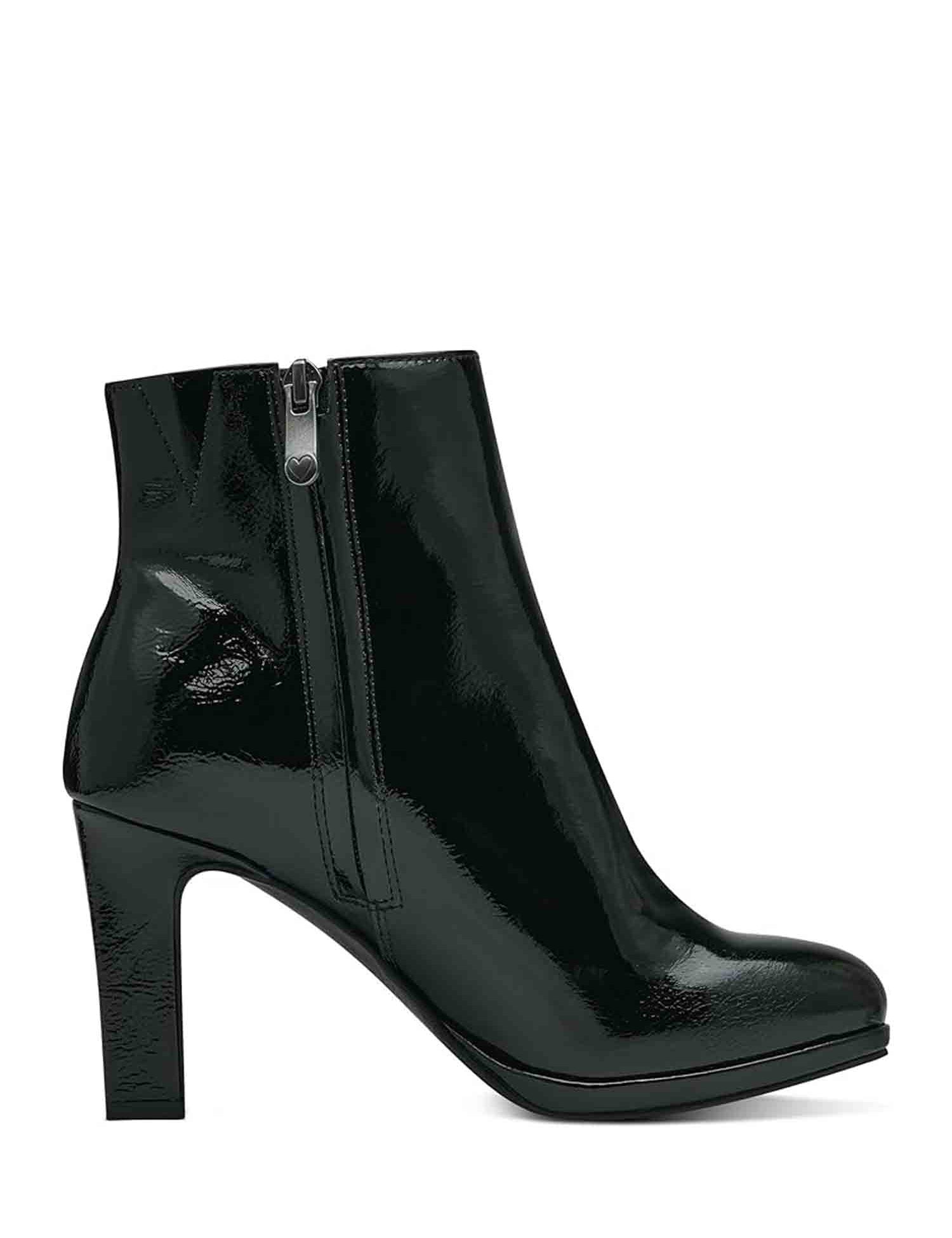 Stivaletti Nero Lucido Marco Tozzi