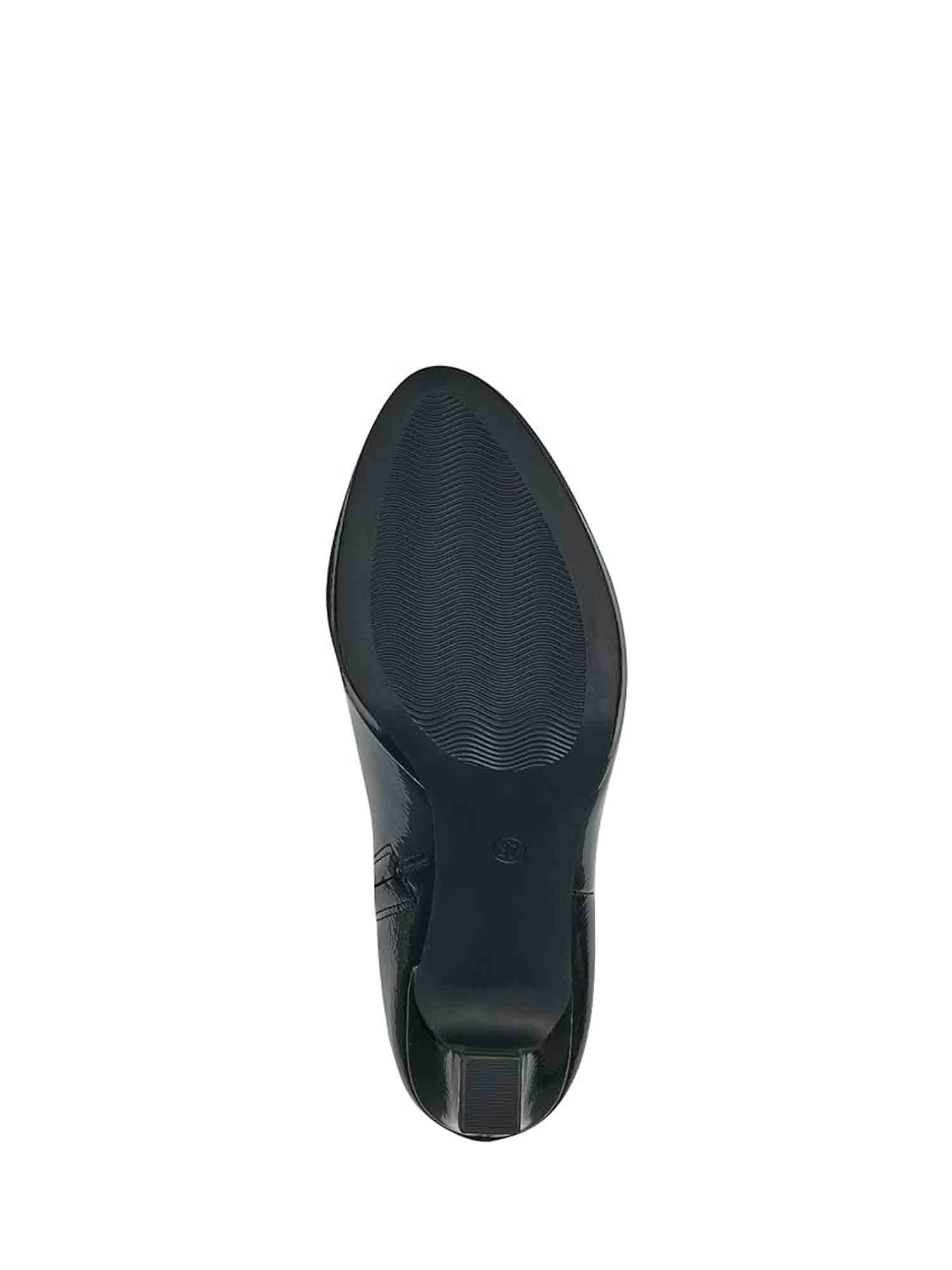 Stivaletti Nero Lucido Marco Tozzi