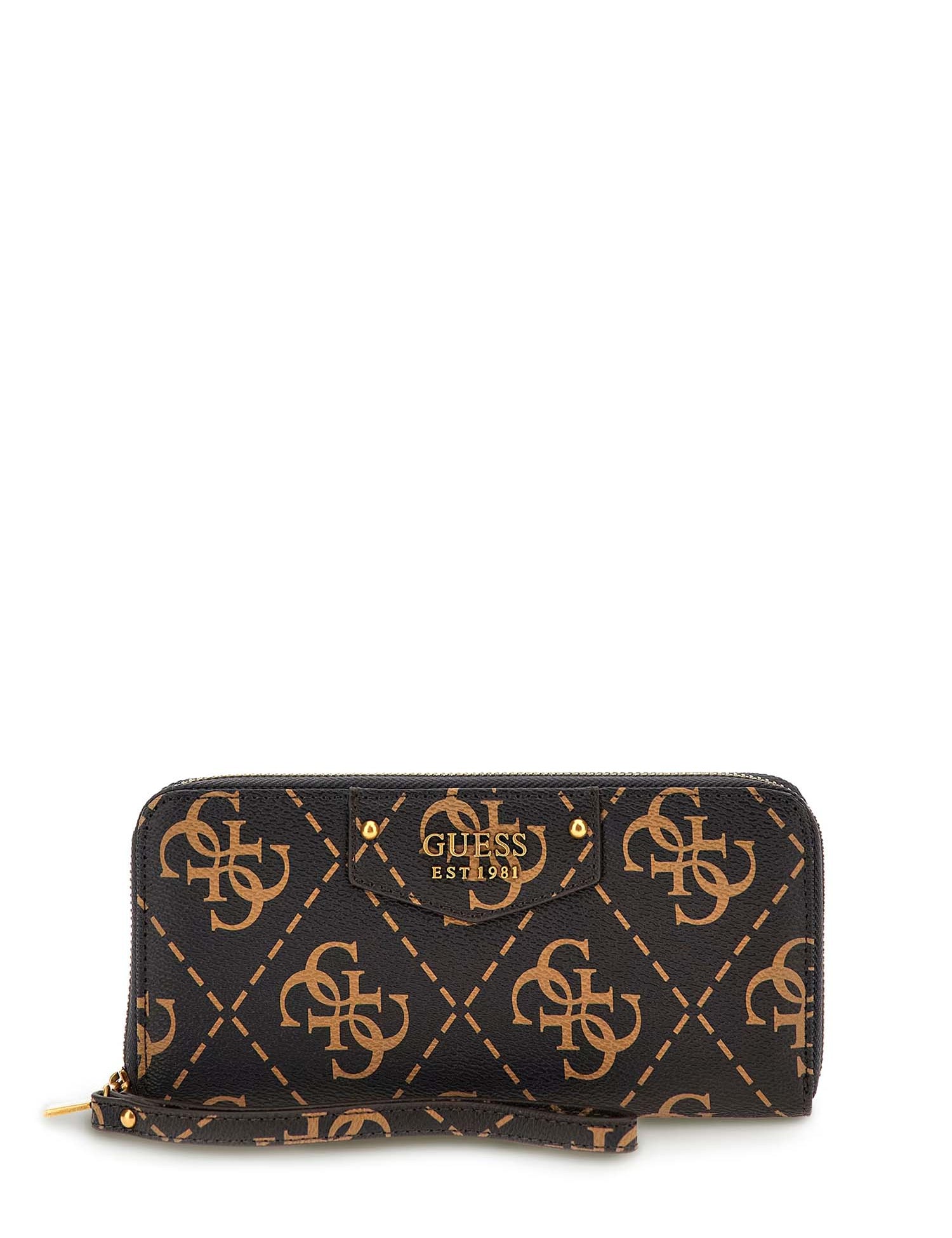 Portafogli Nero E Marrone Guess