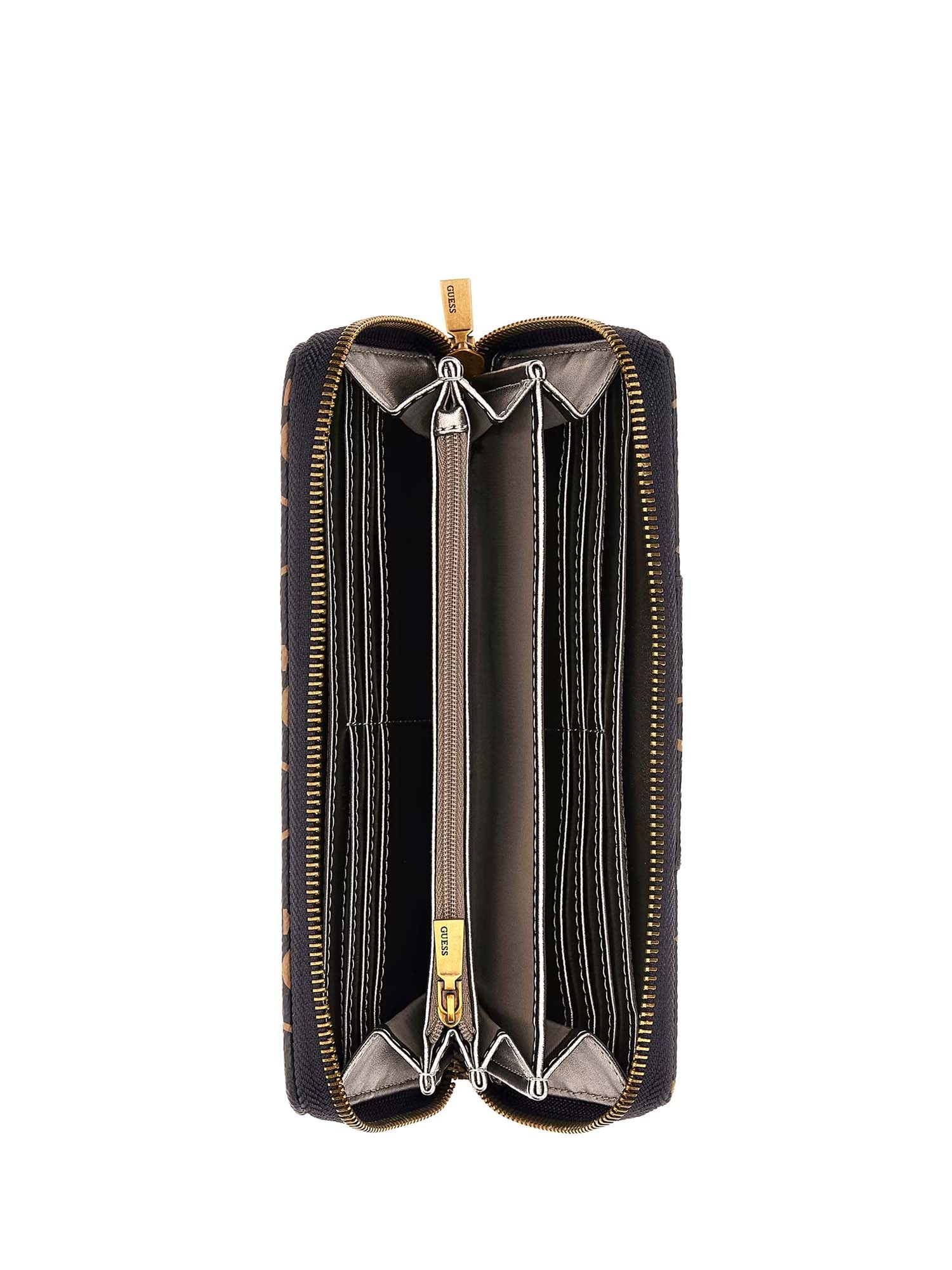 Portafogli Nero E Marrone Guess