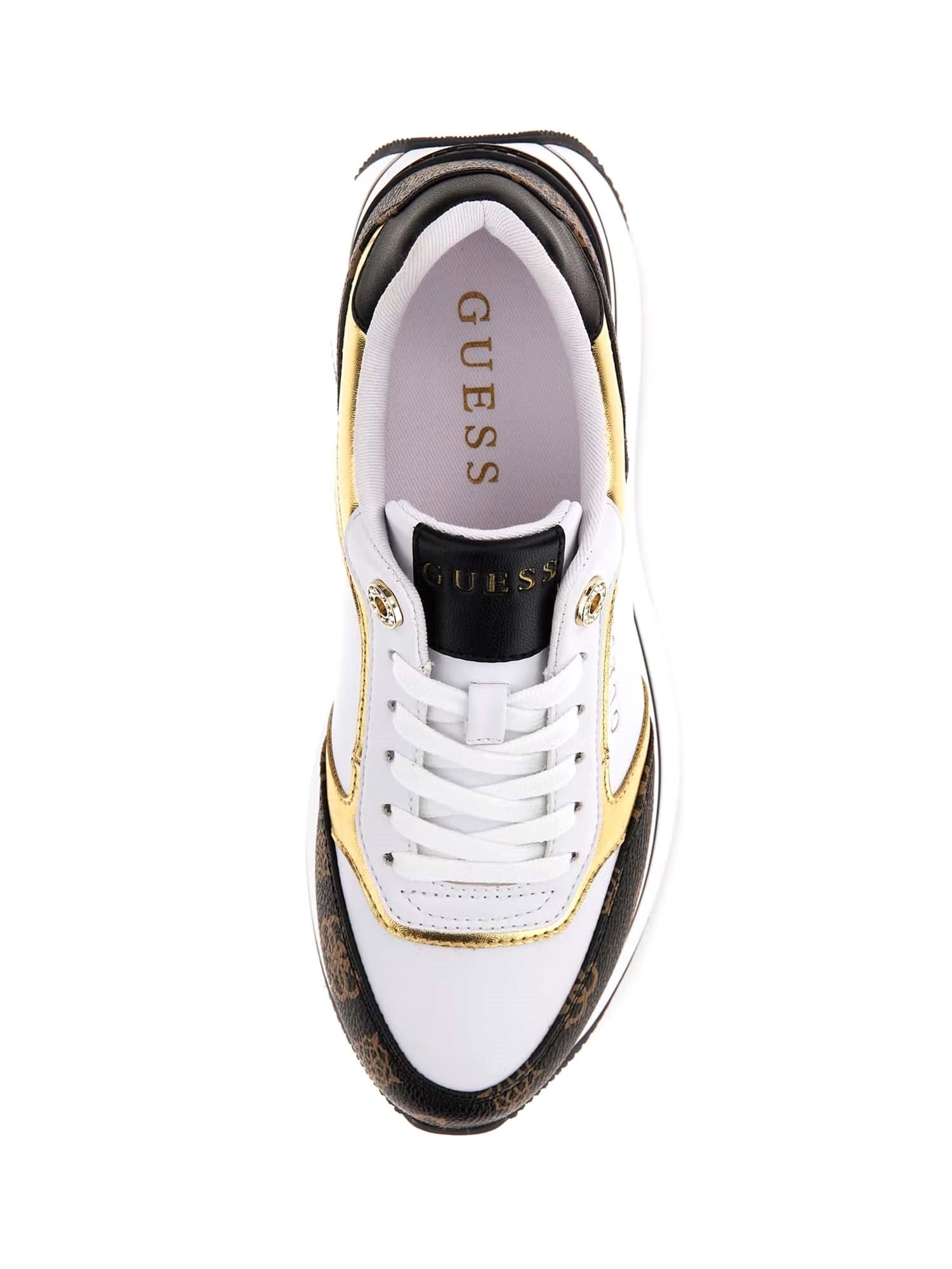 Sneakers Bianco E Marrone Guess