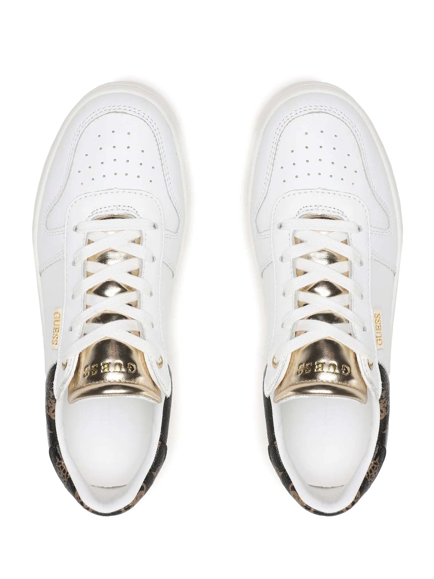 Sneakers Bianco Marrone Guess