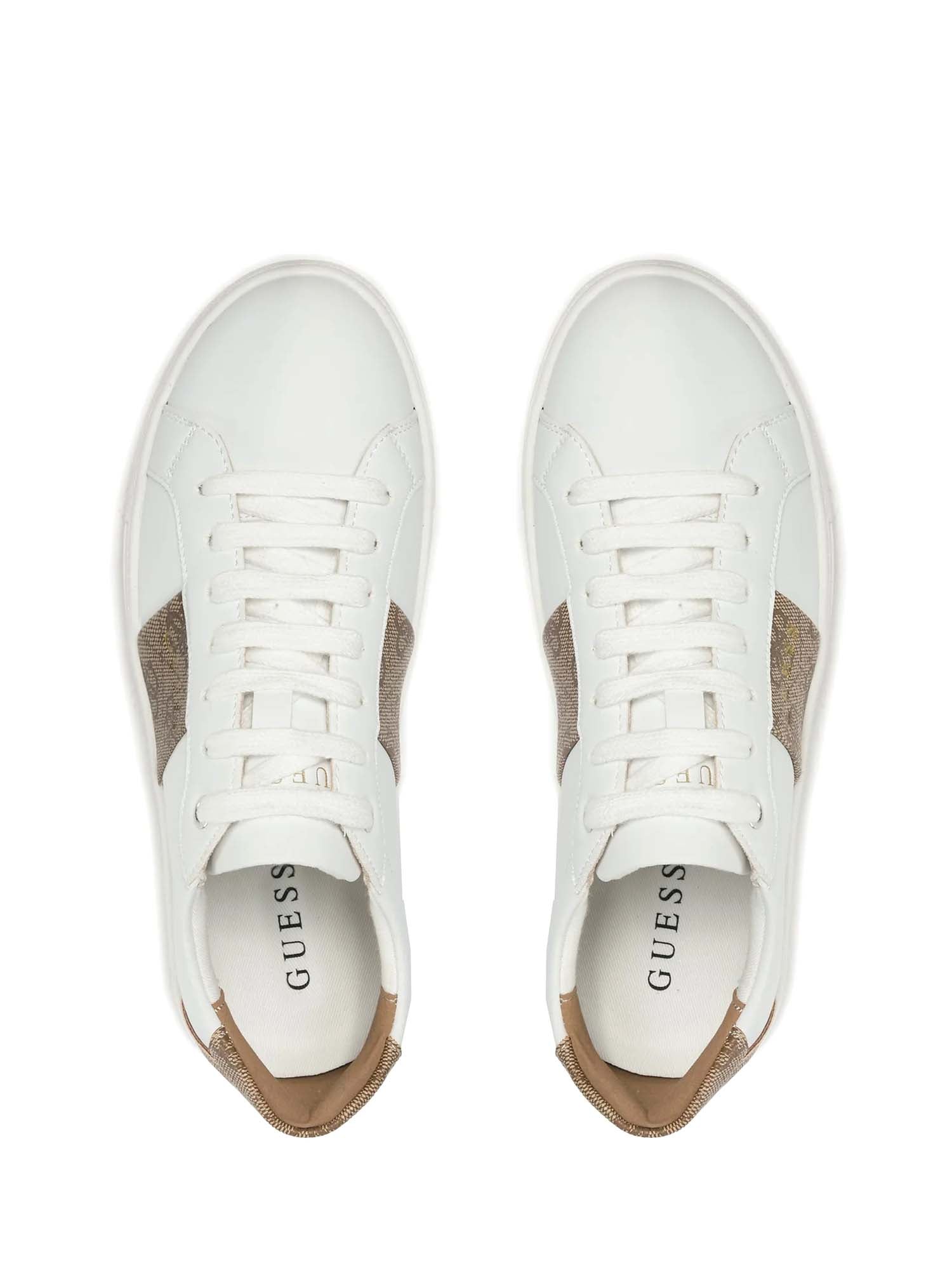 Sneakers Bianco E Marrone Guess