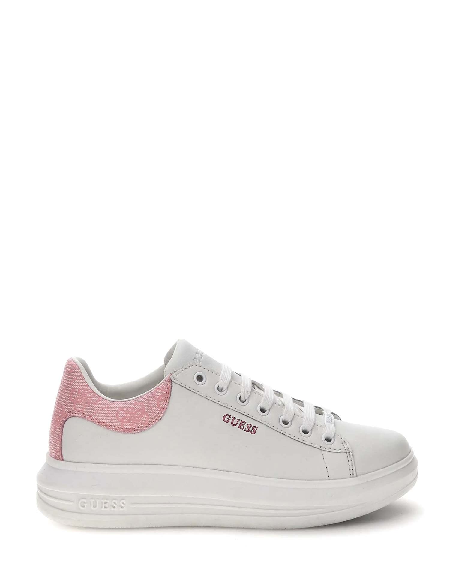 Sneakers Bianco Rosa Guess