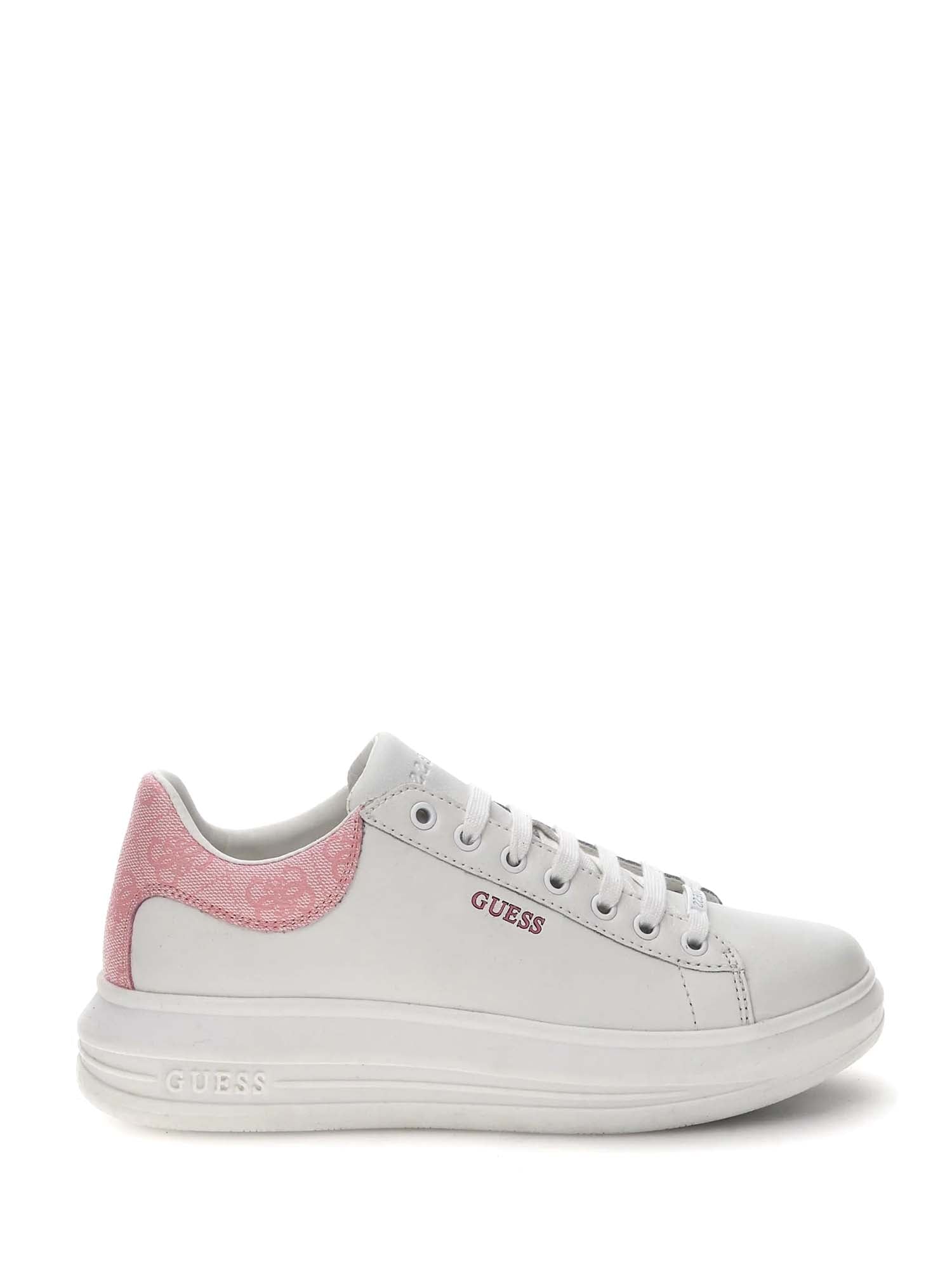 Sneakers Bianco Rosa Guess