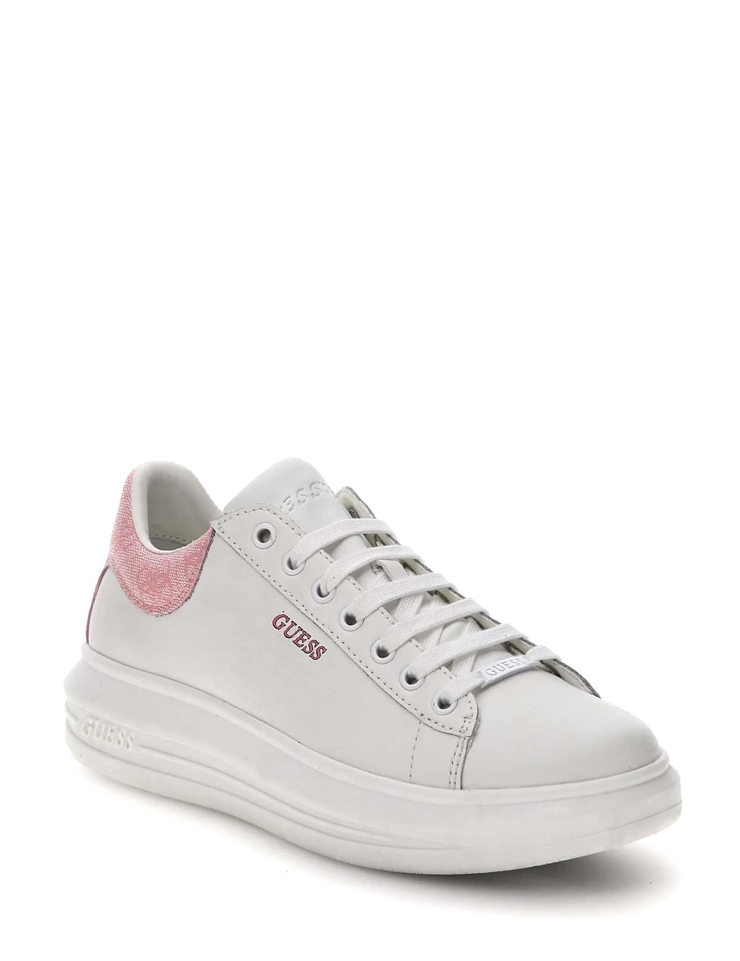 Sneakers Bianco Rosa Guess