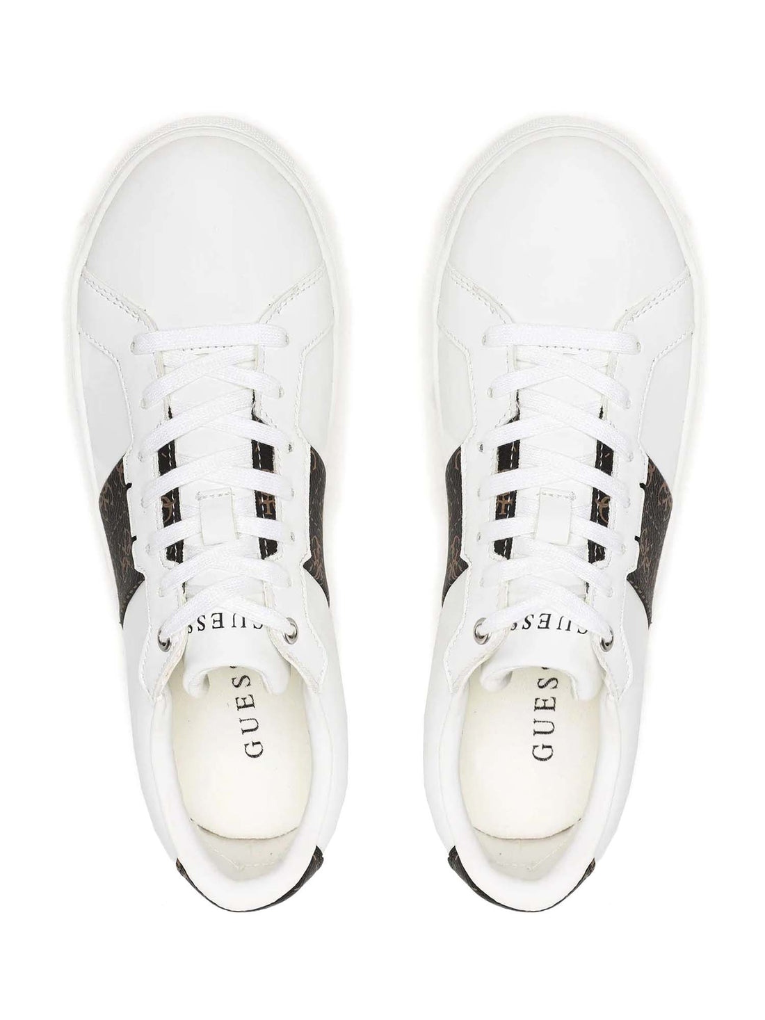 Sneakers Bianco Marrone Guess