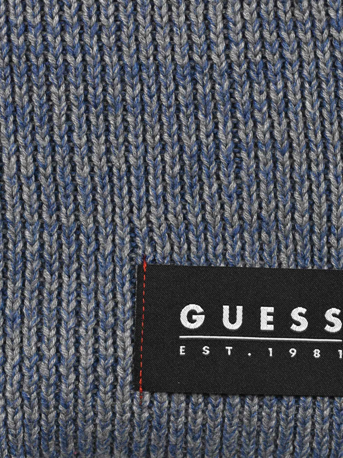 Sciarpa uomo guess jeans nera logo all over misto lana