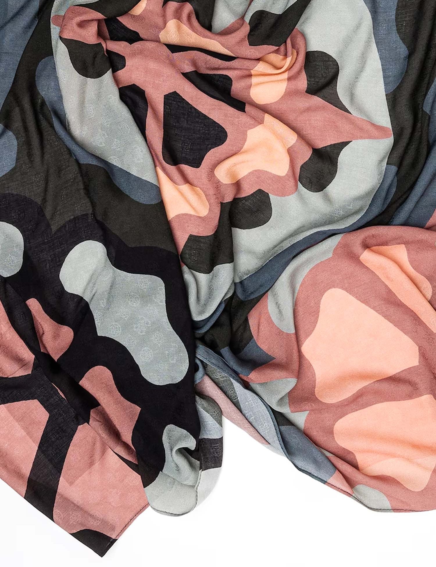 Foulard Grigio E Rosa Guess