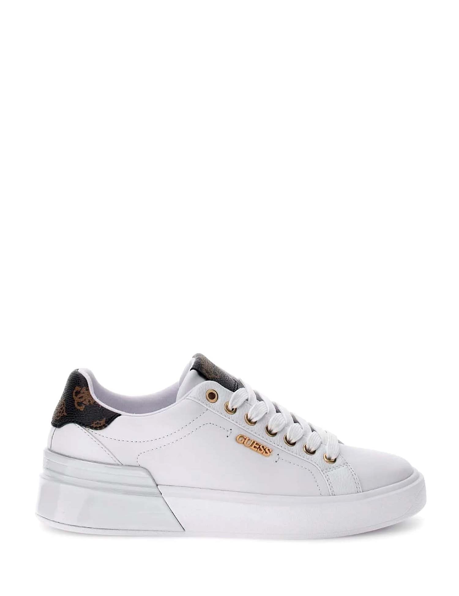 Sneakers Bianco E Marrone Guess