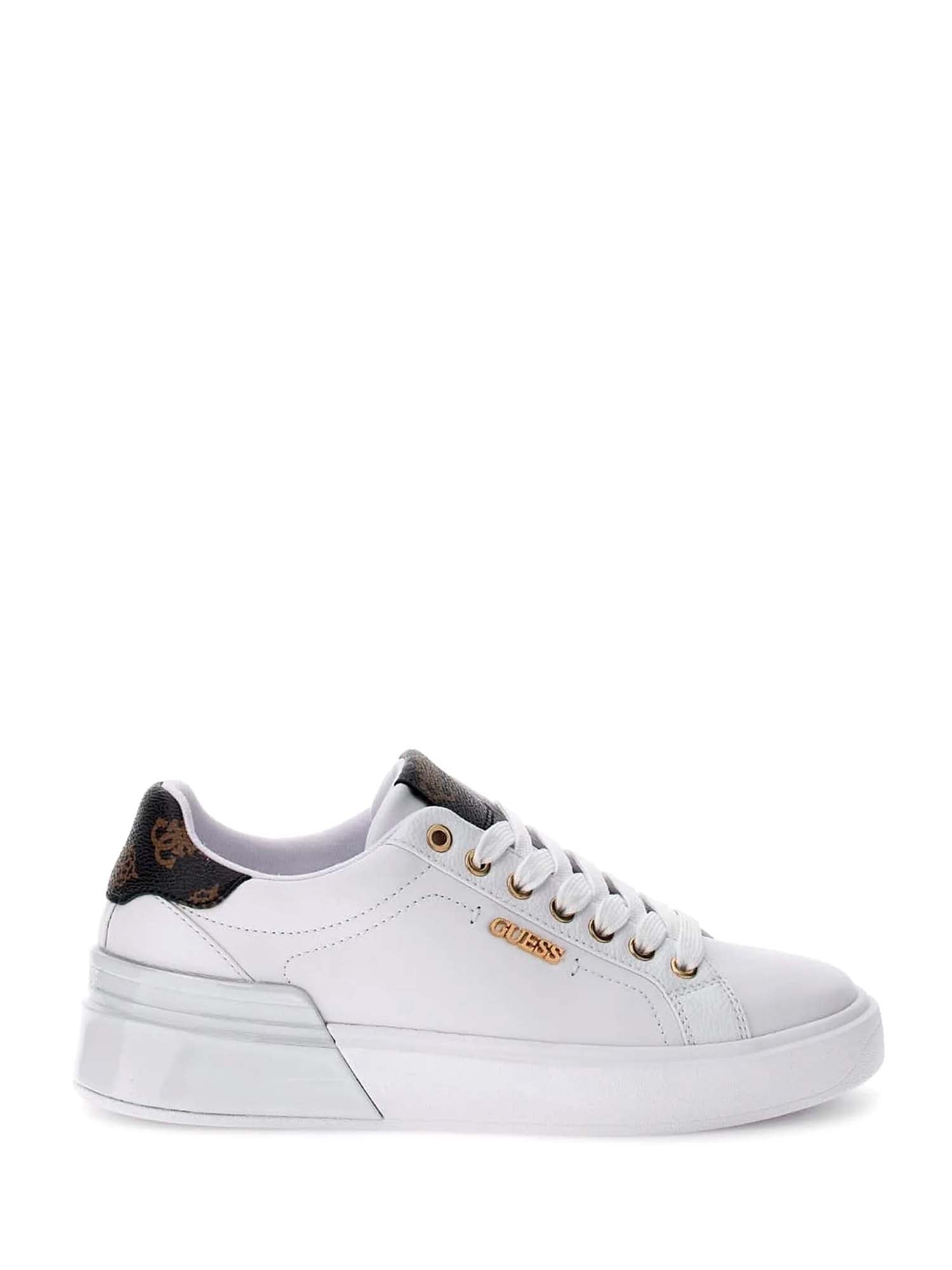 Sneakers Bianco E Marrone Guess