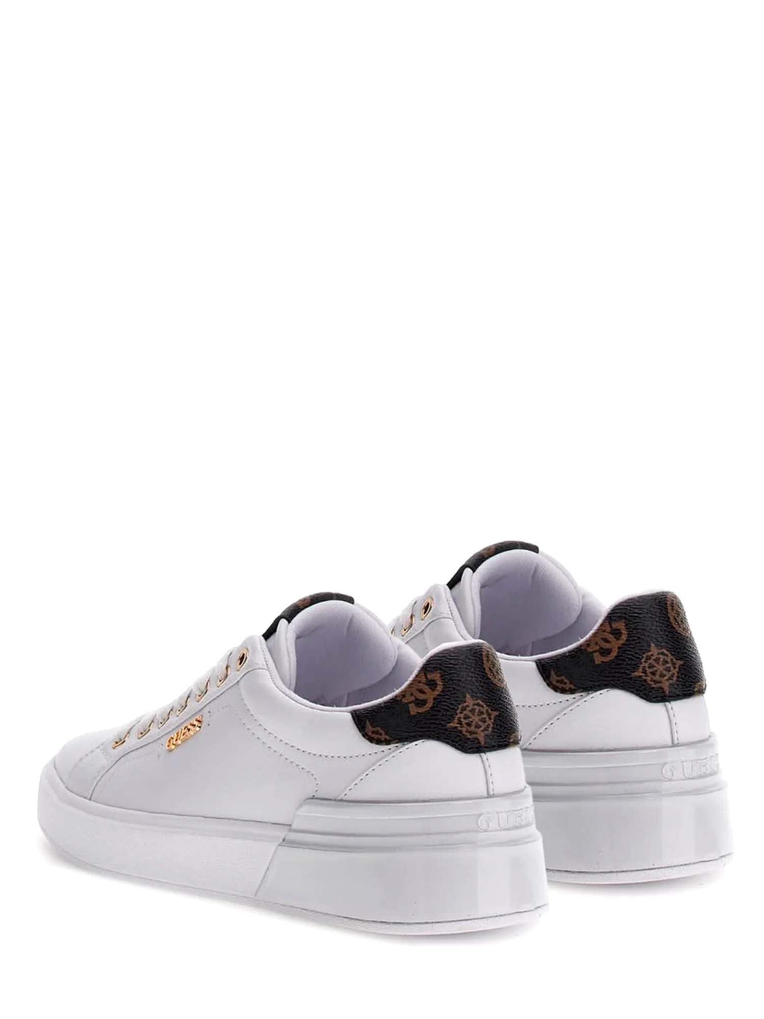 Sneakers Bianco E Marrone Guess