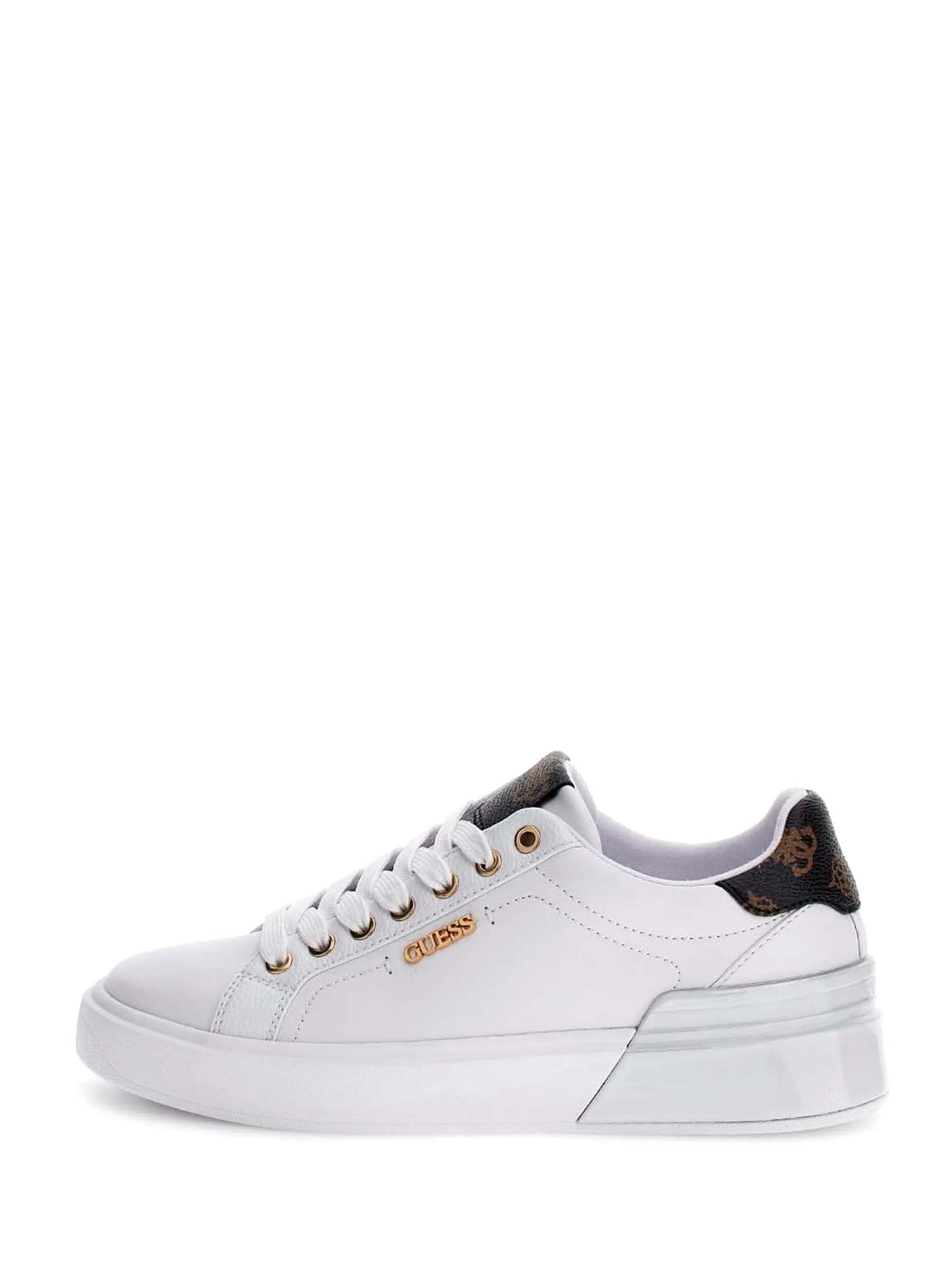 Sneakers Bianco E Marrone Guess