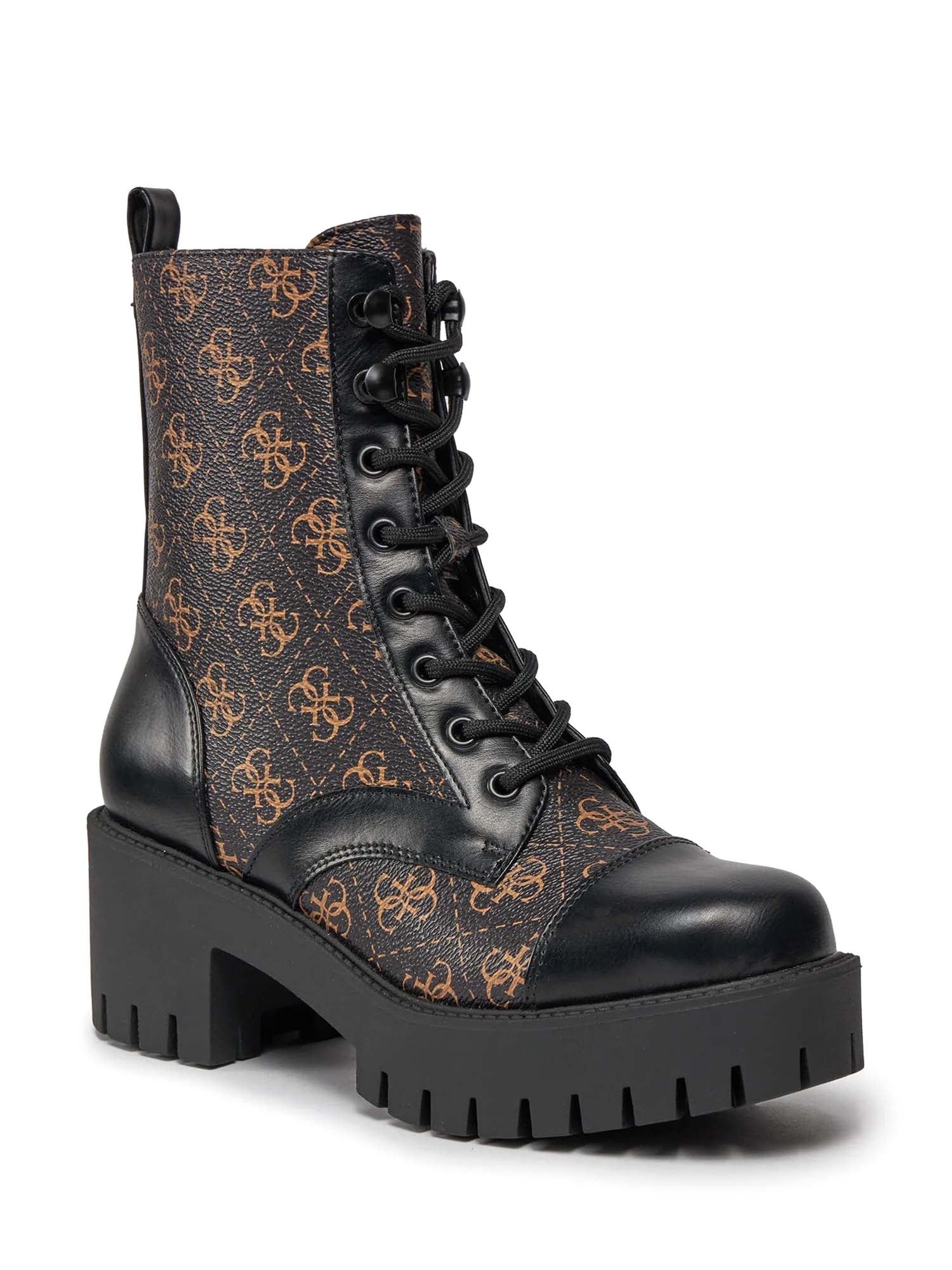 Anfibi Nero E Marrone Guess