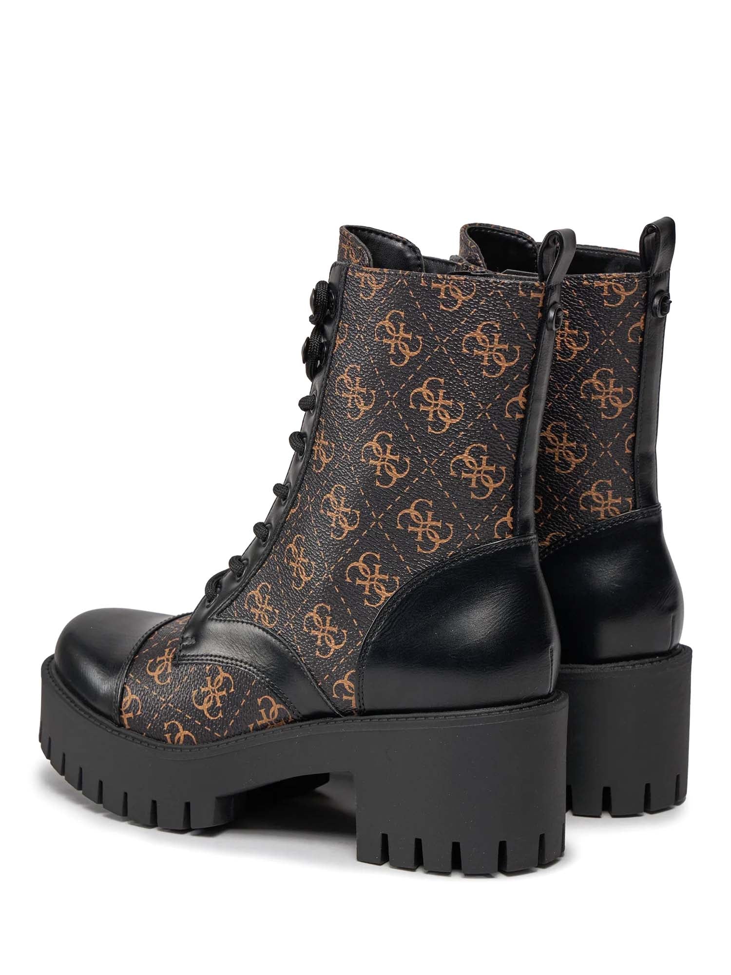 Anfibi Nero E Marrone Guess