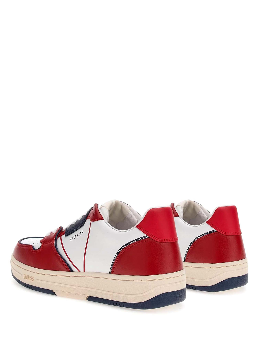 Sneakers Rosso E Bianco Guess