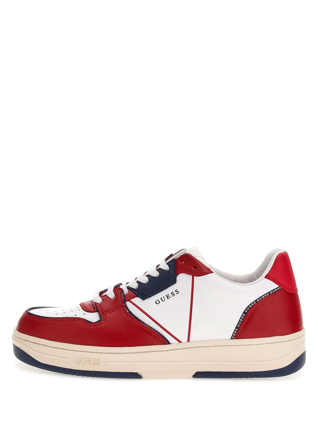 Sneakers Rosso E Bianco Guess