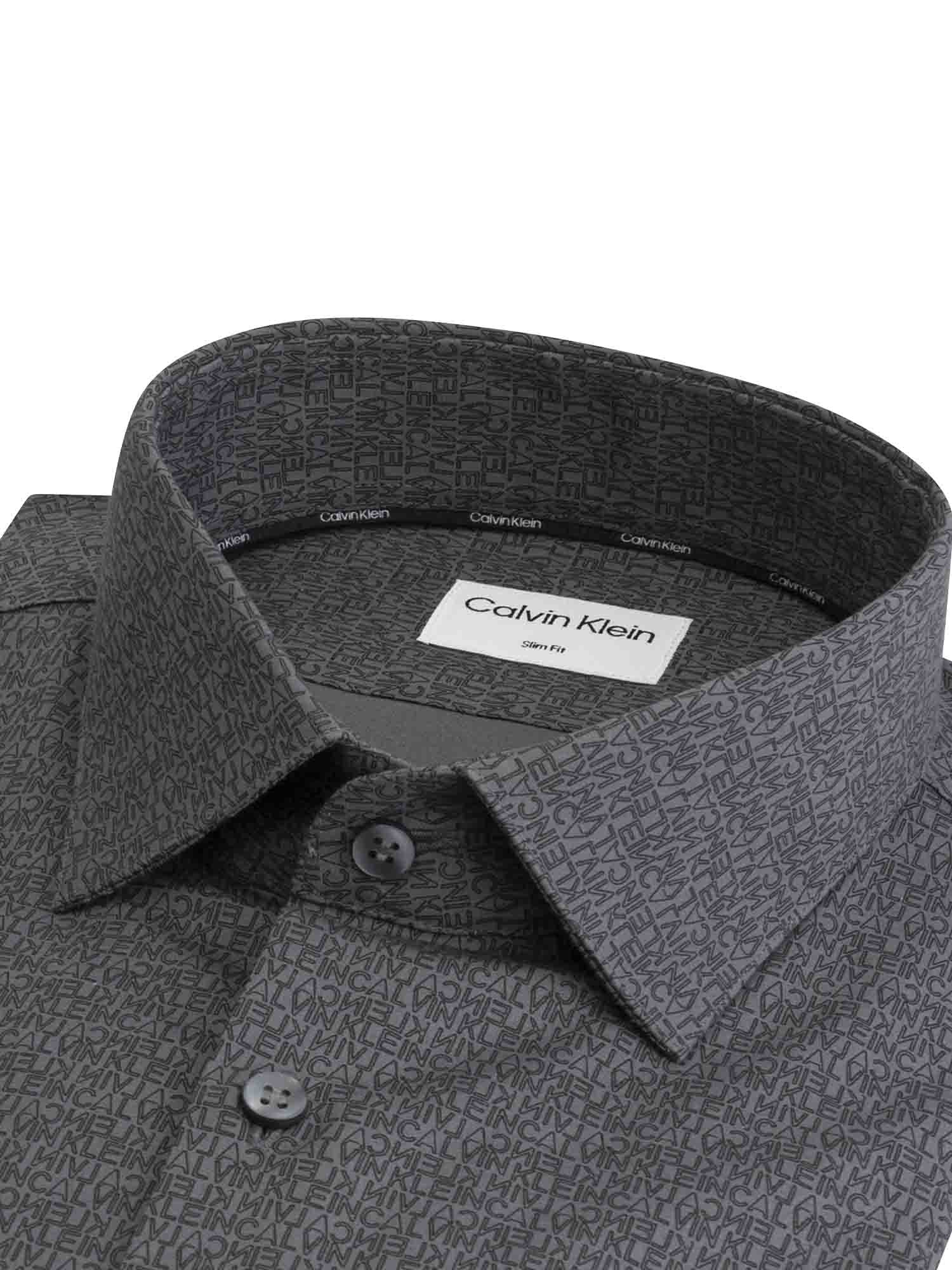 Camicie Grigio Calvin Klein