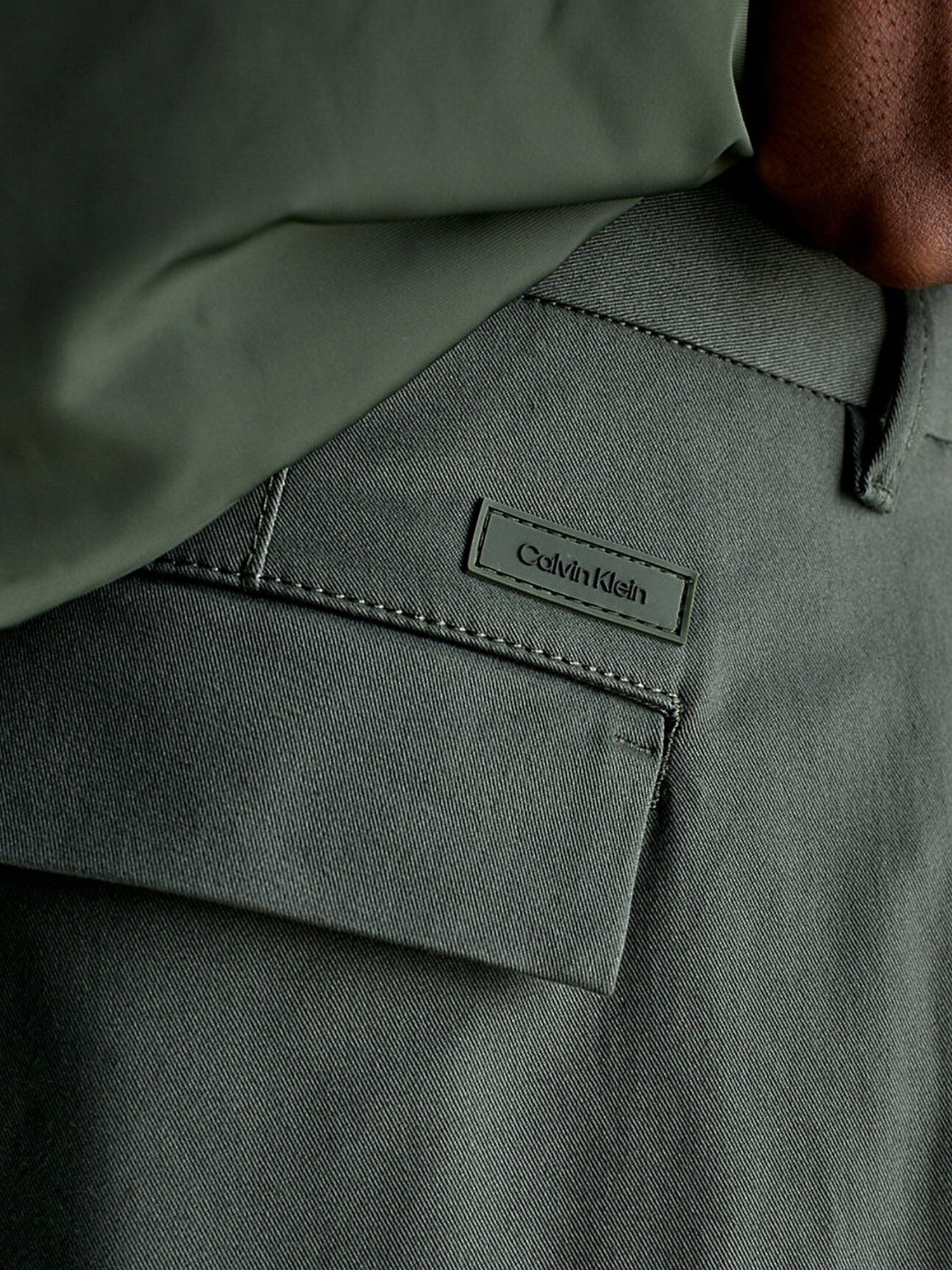 Pantaloni Verde Calvin Klein