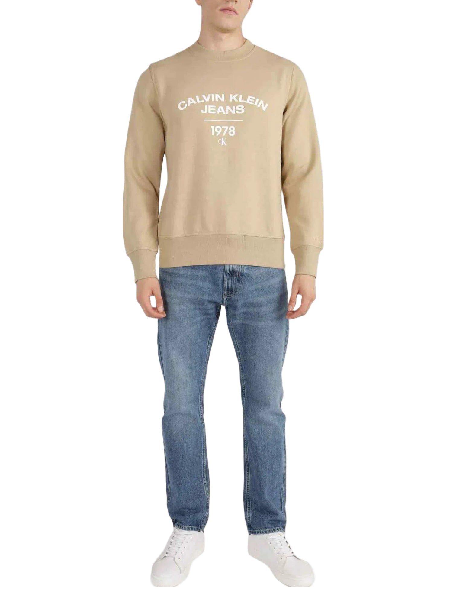 Felpe Beige Calvin Klein Jeans