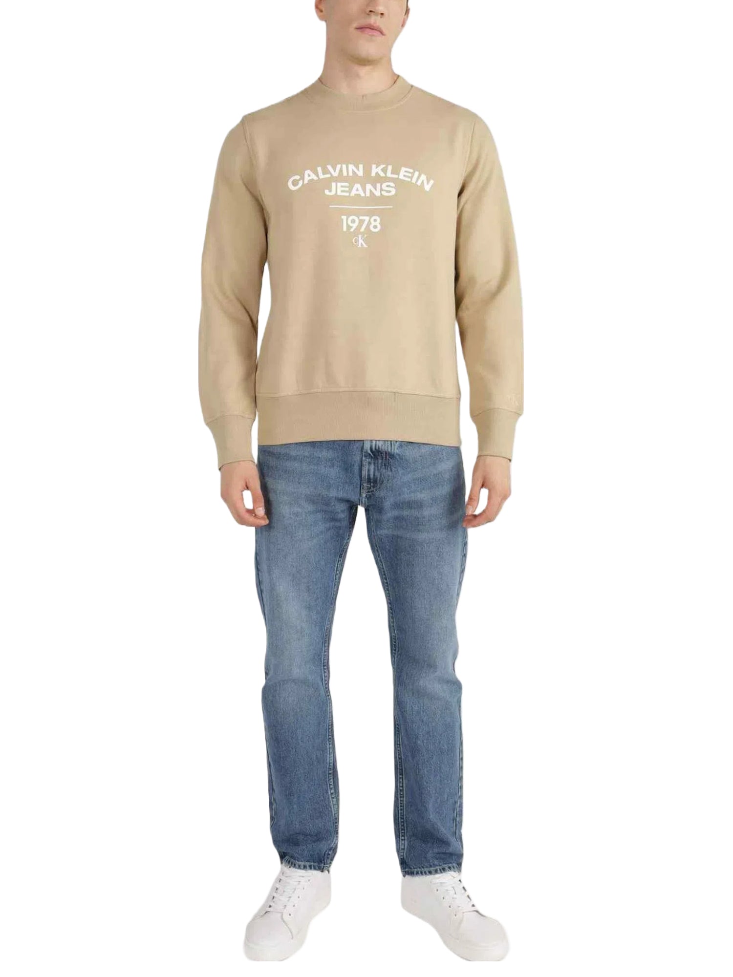 Felpe Beige Calvin Klein Jeans