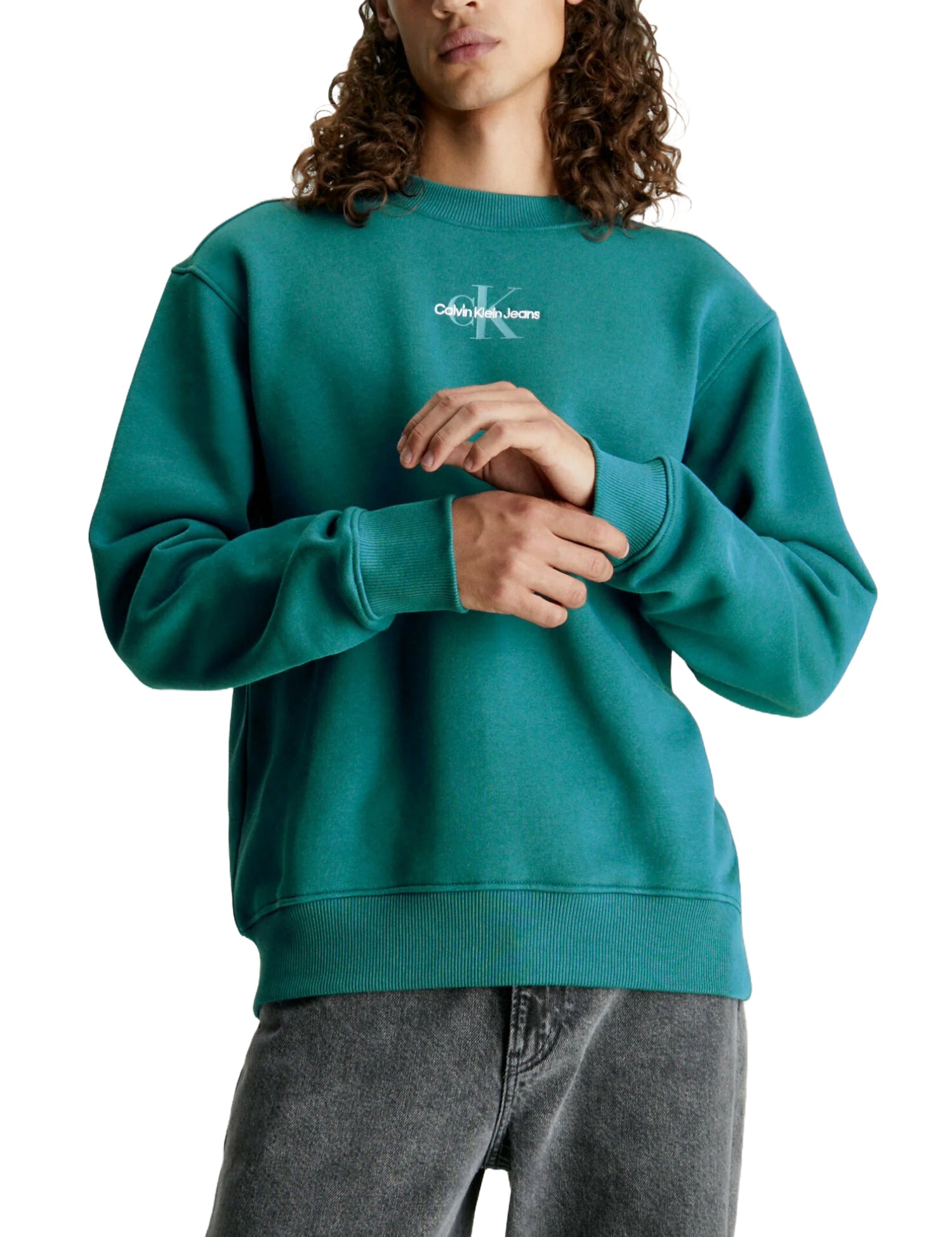 Felpe Verde Calvin Klein Jeans