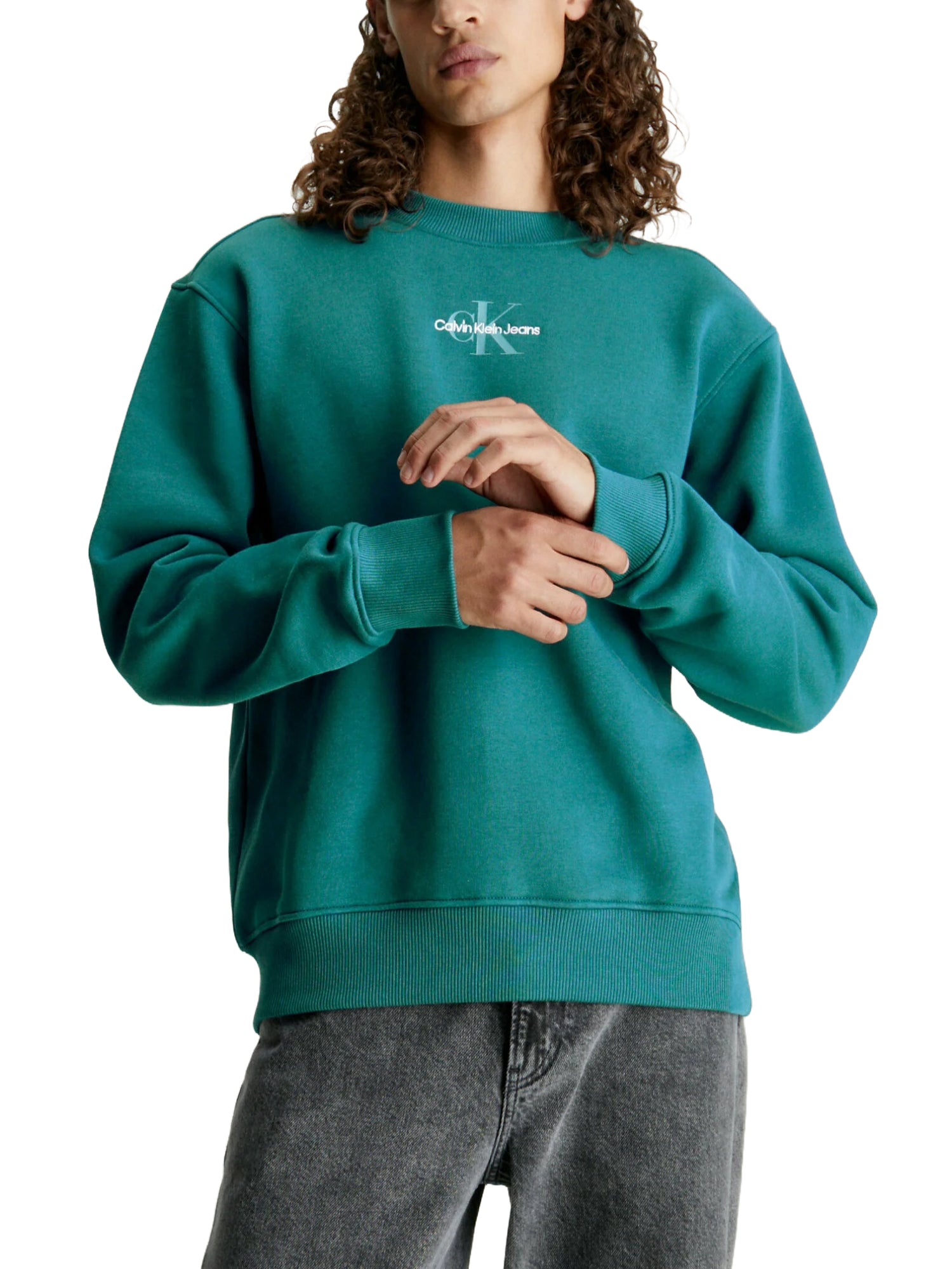 Felpe Verde Calvin Klein Jeans