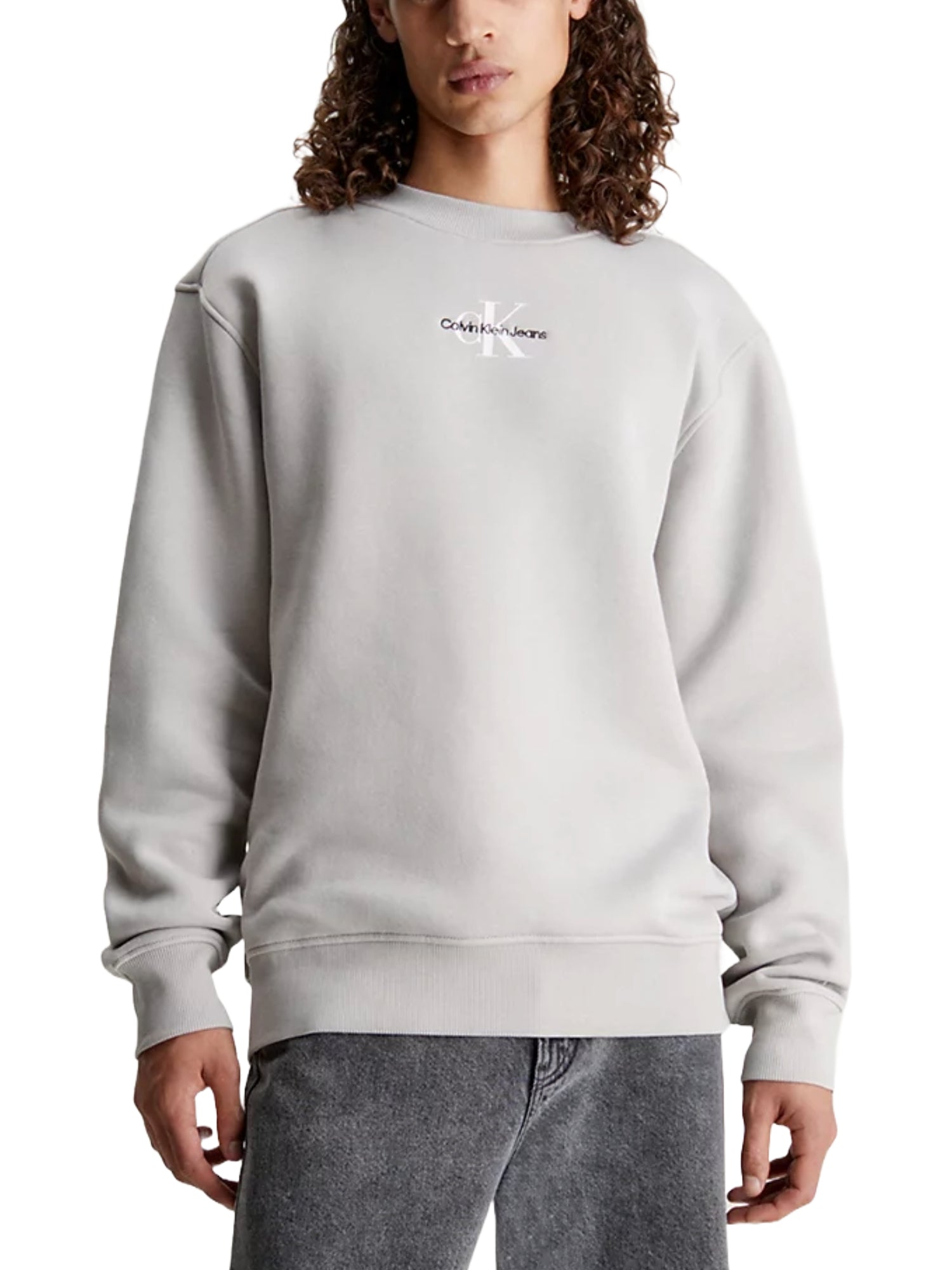 Felpe Grigio Calvin Klein Jeans
