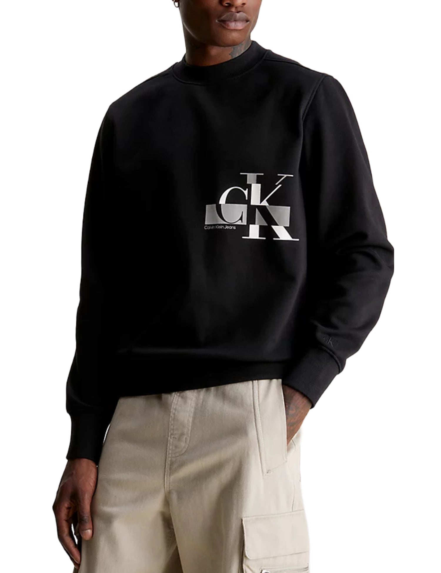 Felpe Nero Calvin Klein Jeans