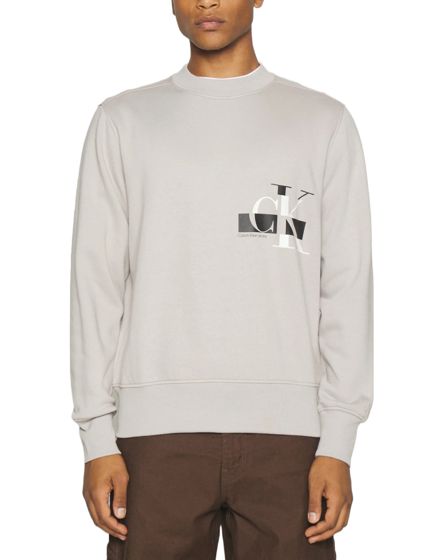 Felpe Grigio Calvin Klein Jeans