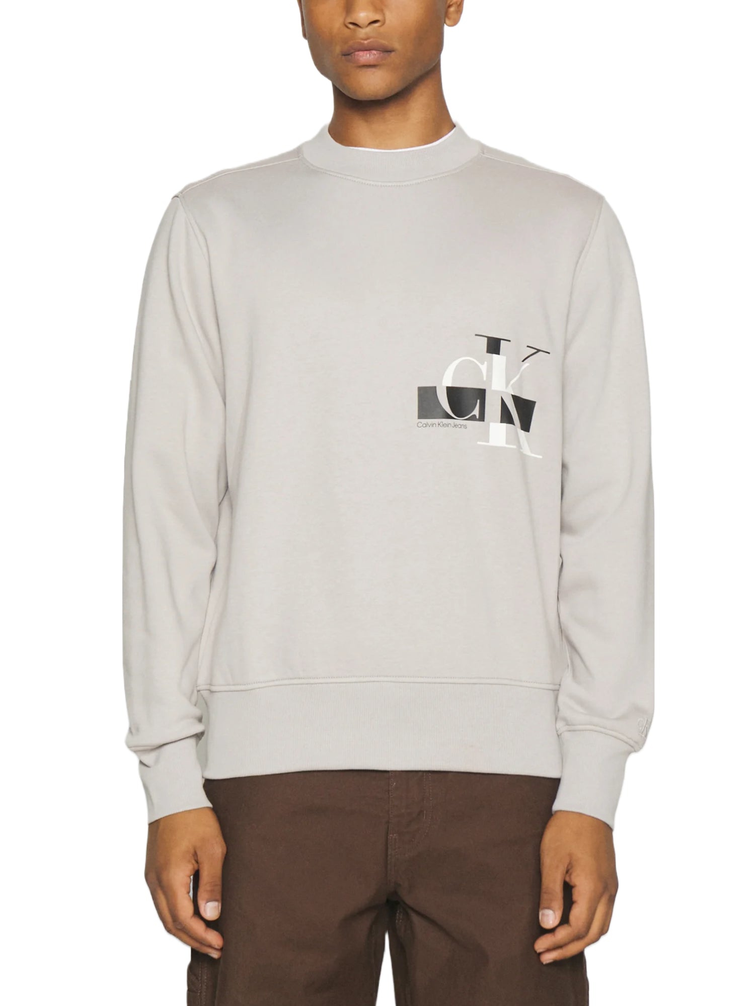 Felpe Grigio Calvin Klein Jeans