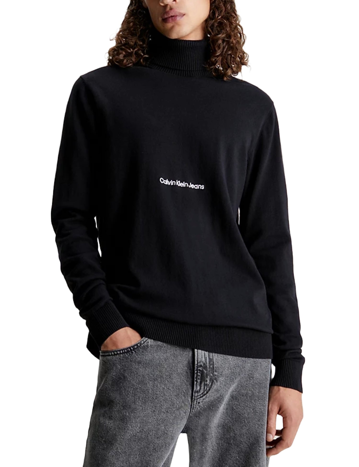 Maglie a collo alto Nero Calvin Klein Jeans