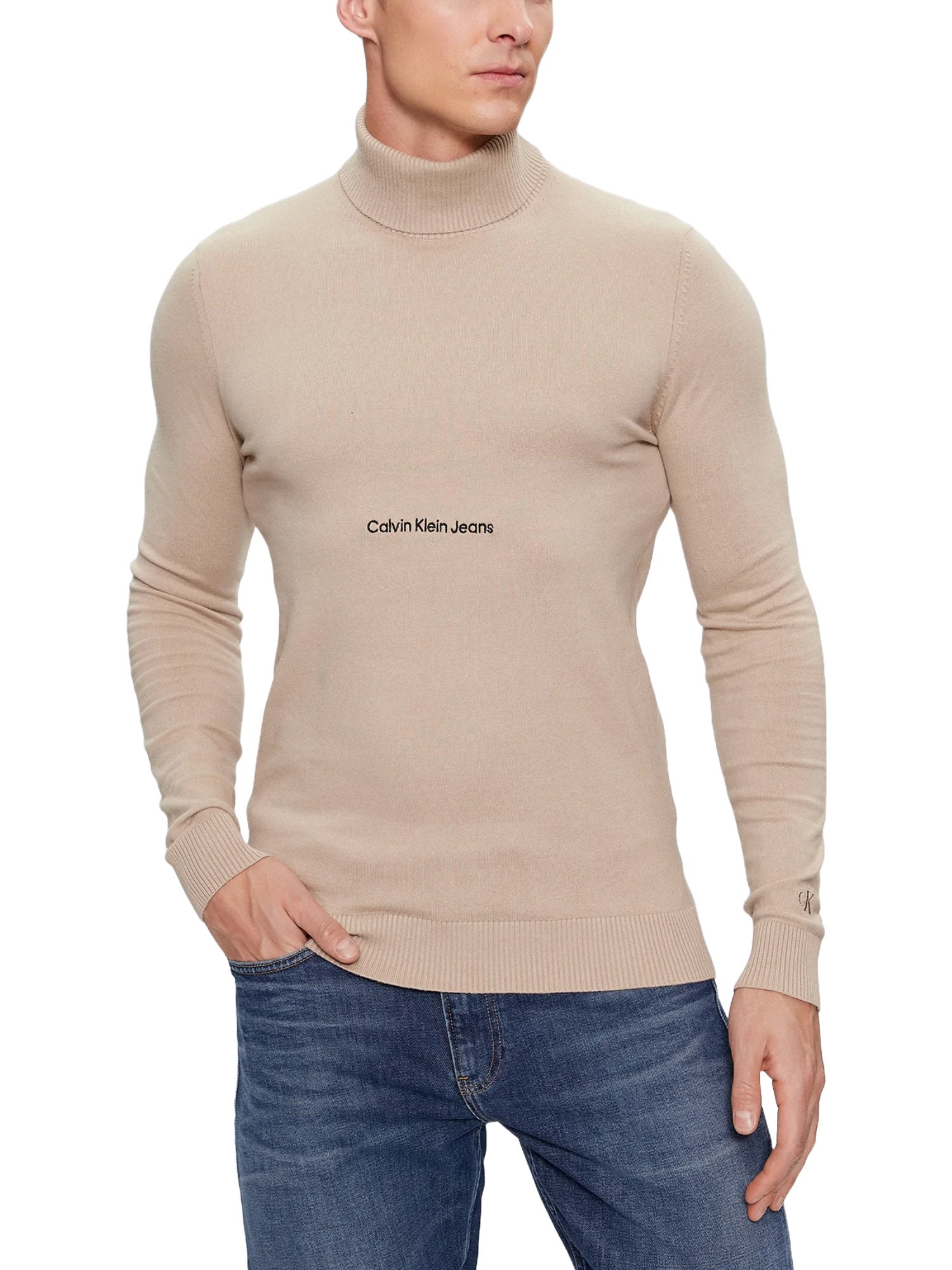 Maglie a collo alto Beige Calvin Klein Jeans