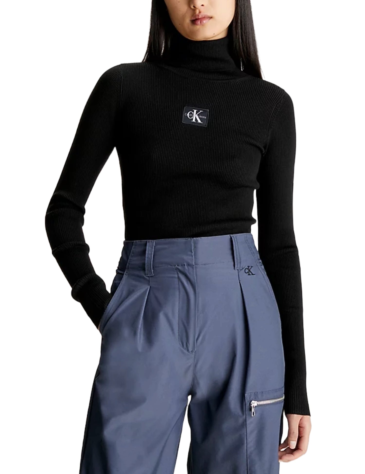 Maglie a collo alto Nero Calvin Klein Jeans