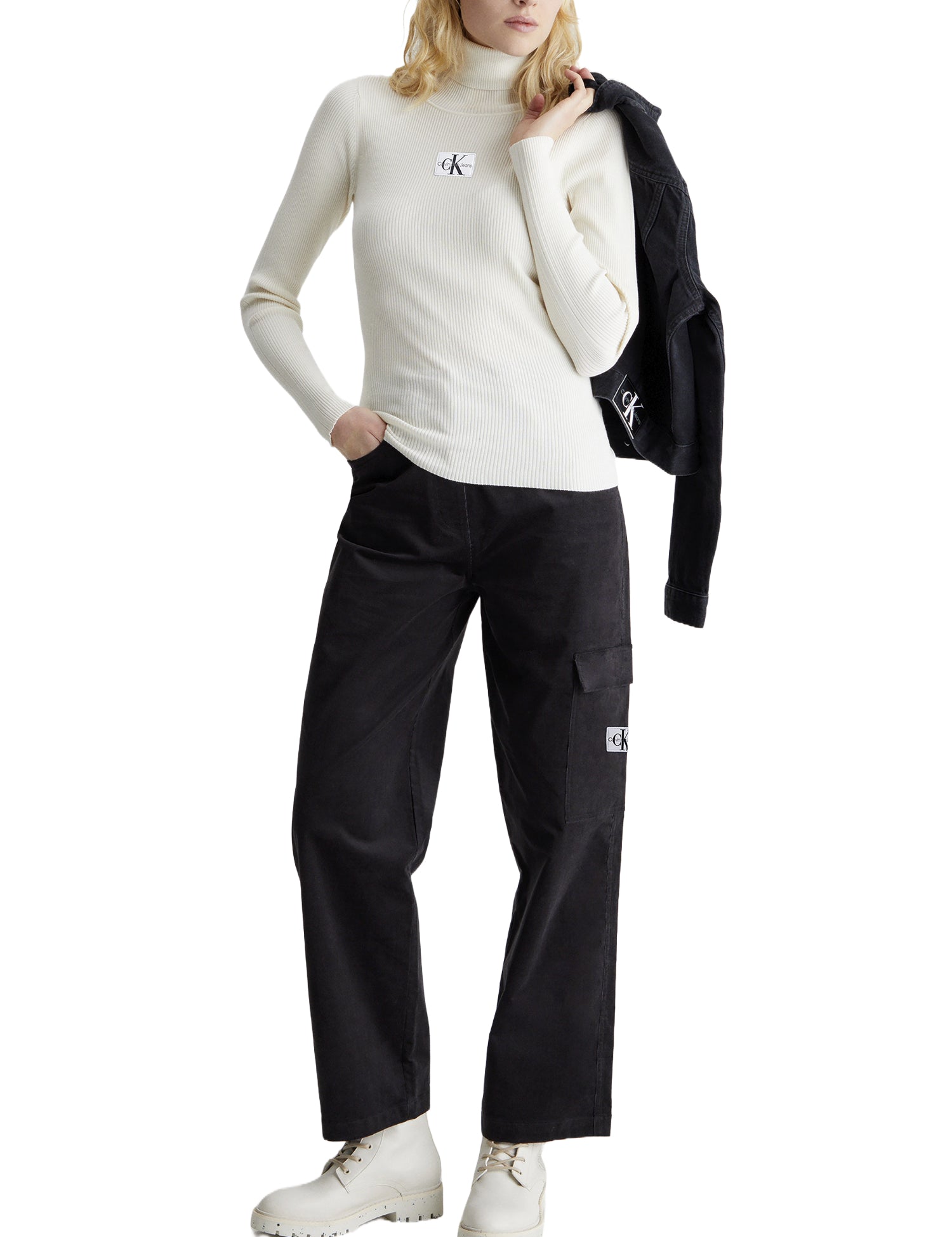 Maglie a collo alto Beige Calvin Klein Jeans