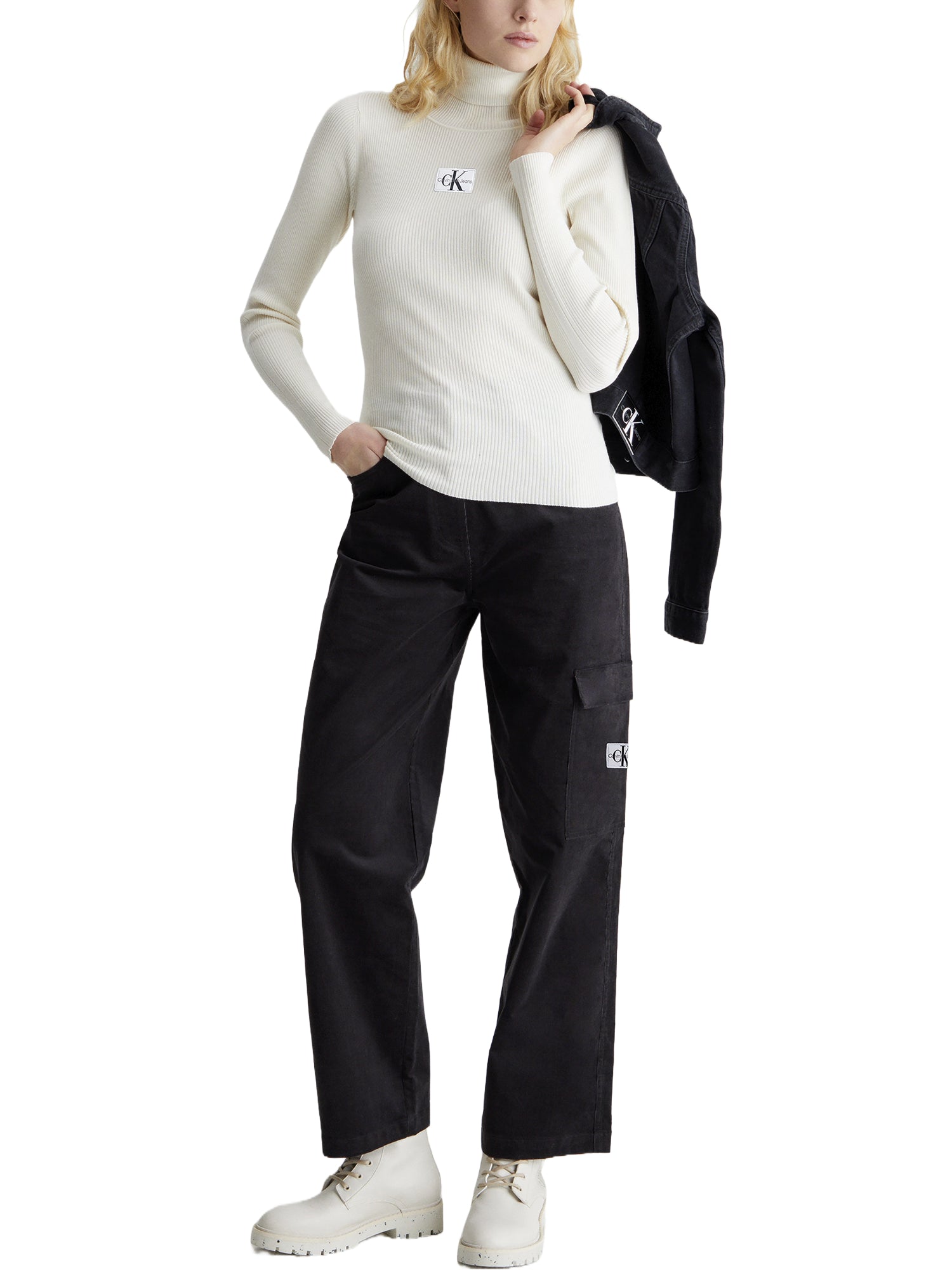 Maglie a collo alto Beige Calvin Klein Jeans