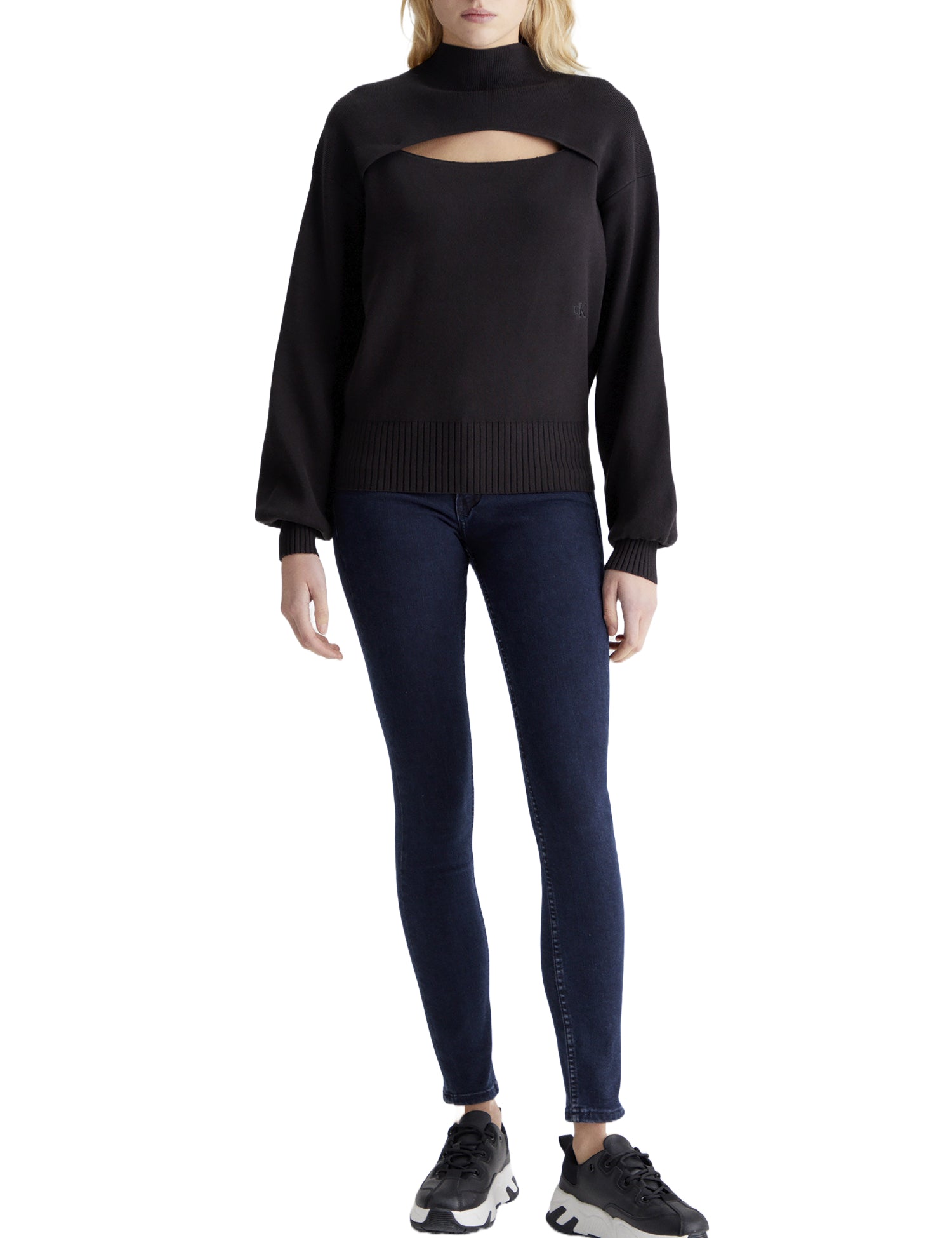 Maglie a collo alto Nero Calvin Klein Jeans