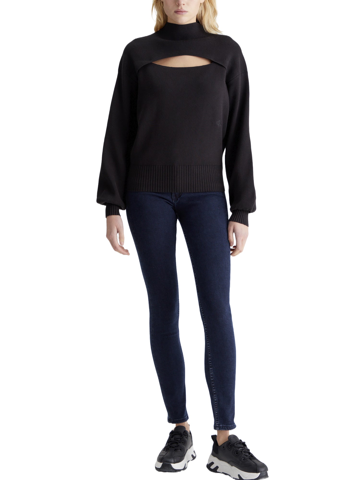 Maglie a collo alto Nero Calvin Klein Jeans