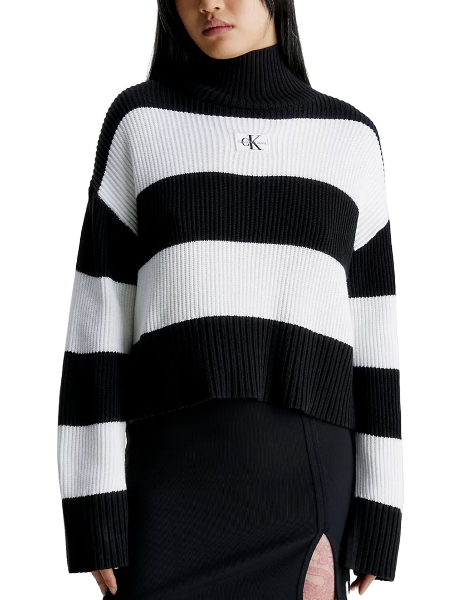 Maglie a collo alto Bianco Calvin Klein Jeans