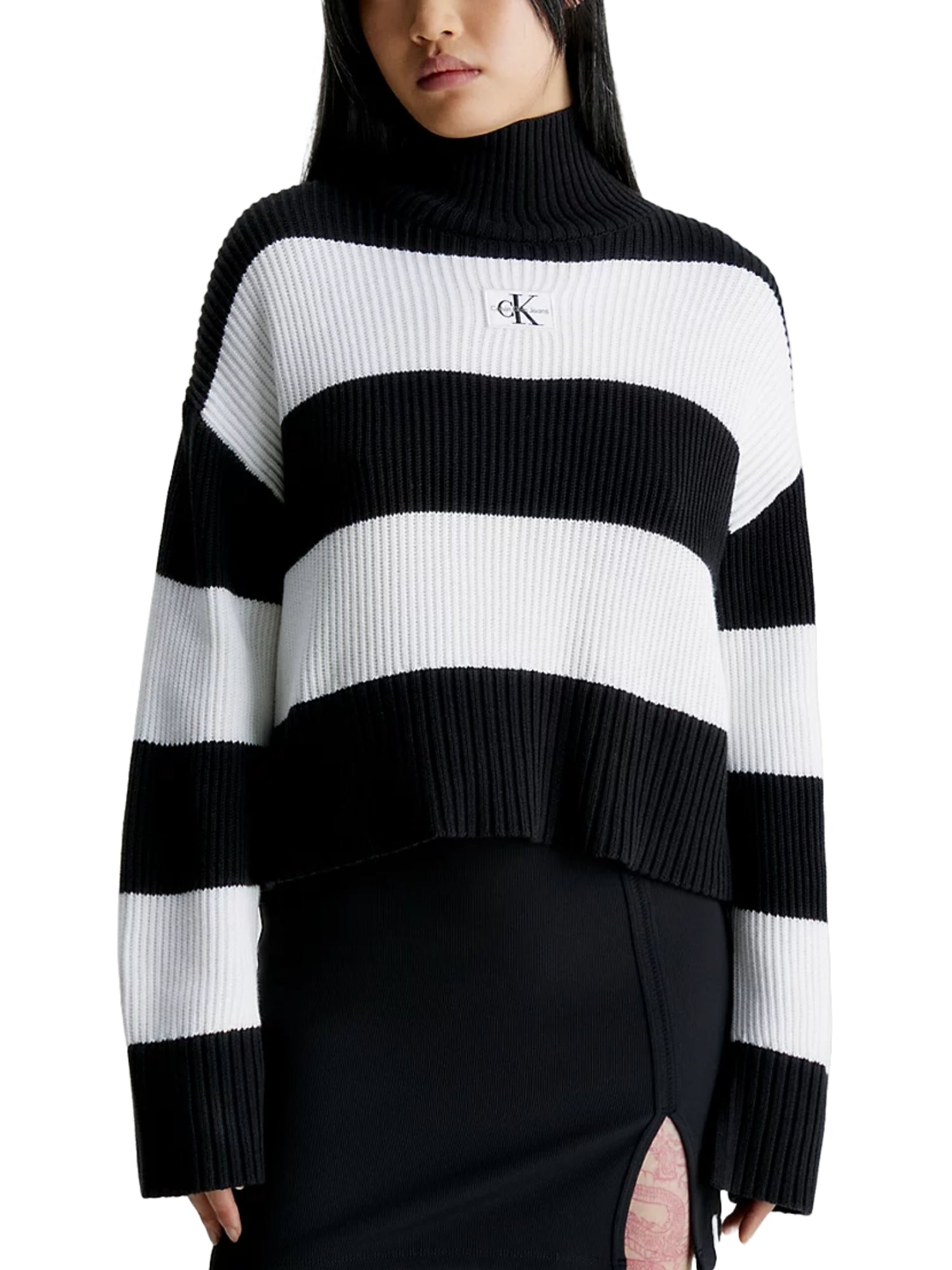 Maglie a collo alto Bianco Calvin Klein Jeans