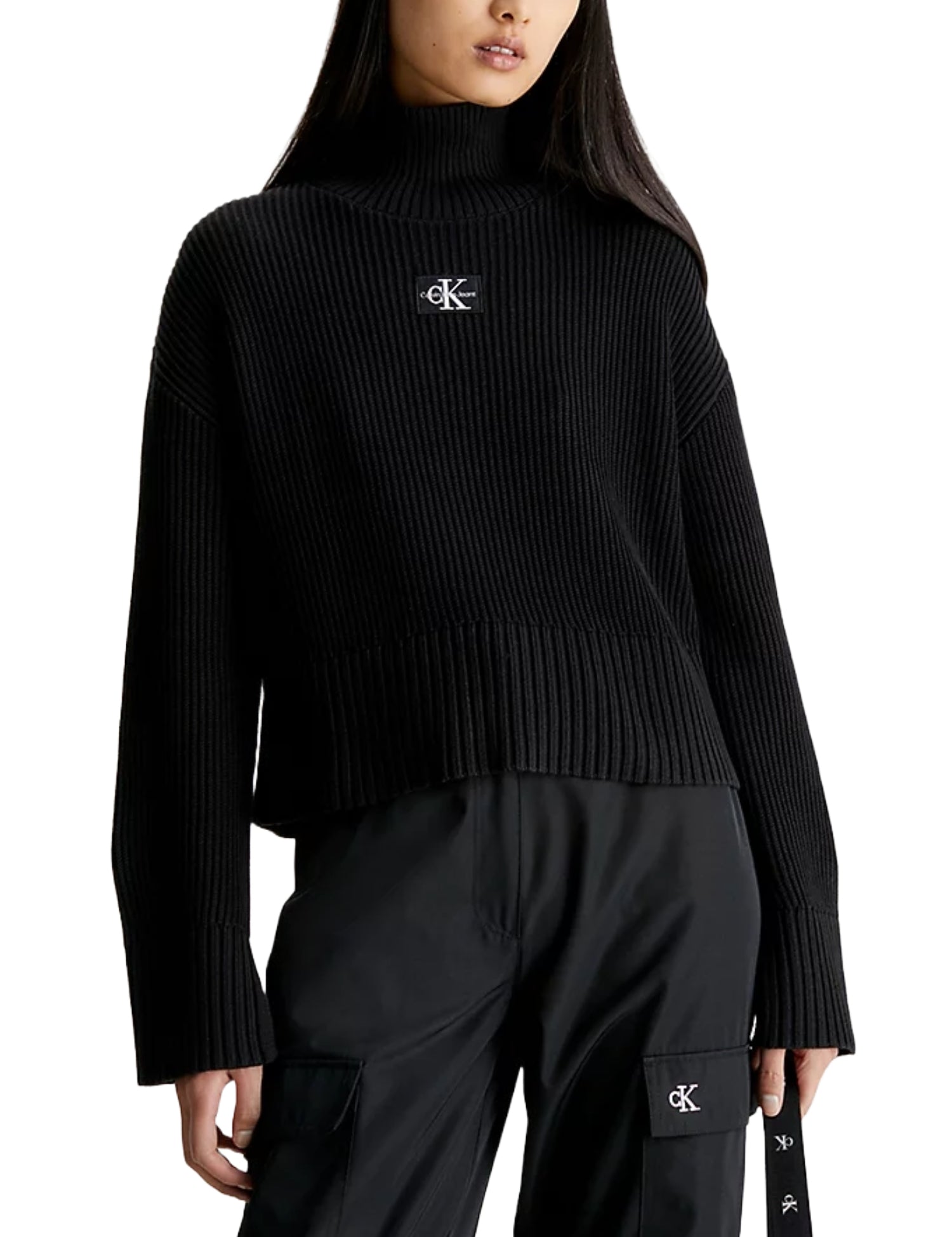 Maglie a collo alto Nero Calvin Klein Jeans