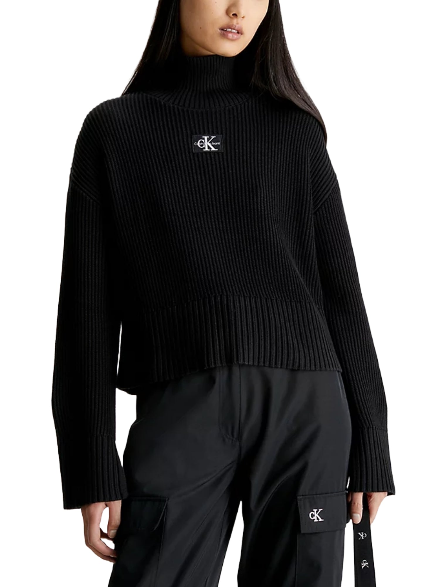 Maglie a collo alto Nero Calvin Klein Jeans