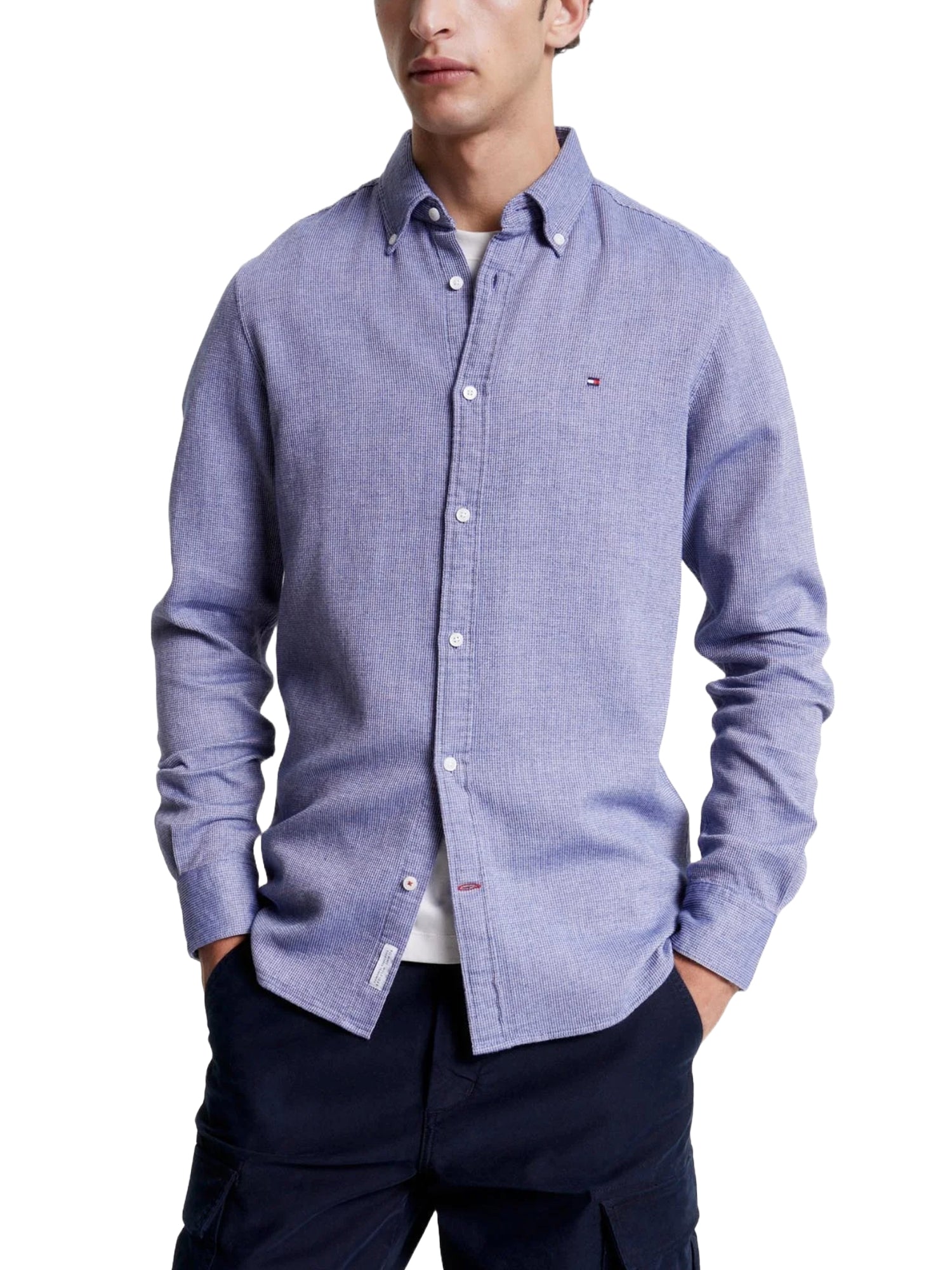 Camicie Blu Tommy Hilfiger